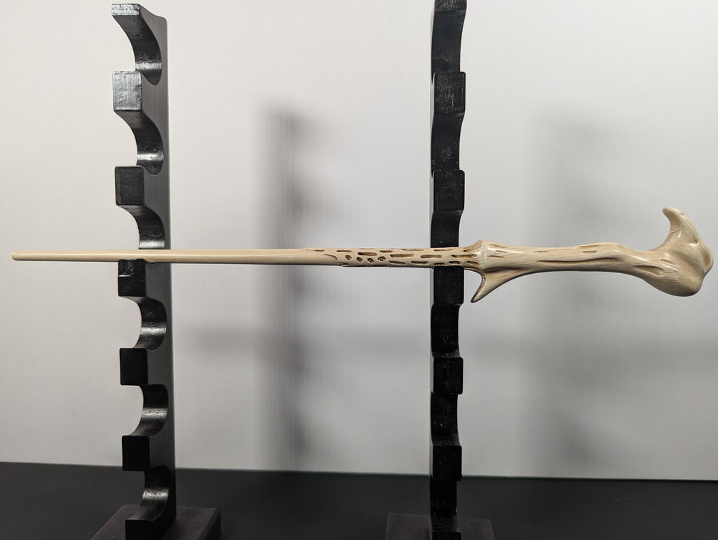 High-Grade Carbon Steel Dark Lord-Inspired Wand – Pale Bone Style