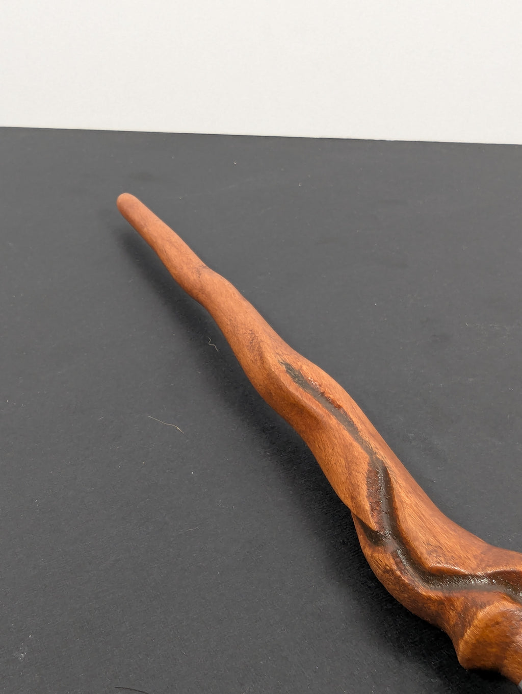 Corrupted Cherrywood Handcrafted Wand — 13”