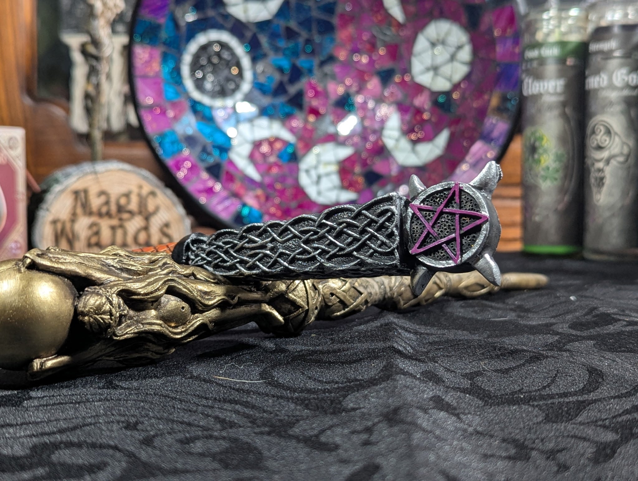 Premium Triple Moon Mystical Decorative Wand