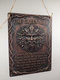 Green Man Guardian Spirit Wall Plaque