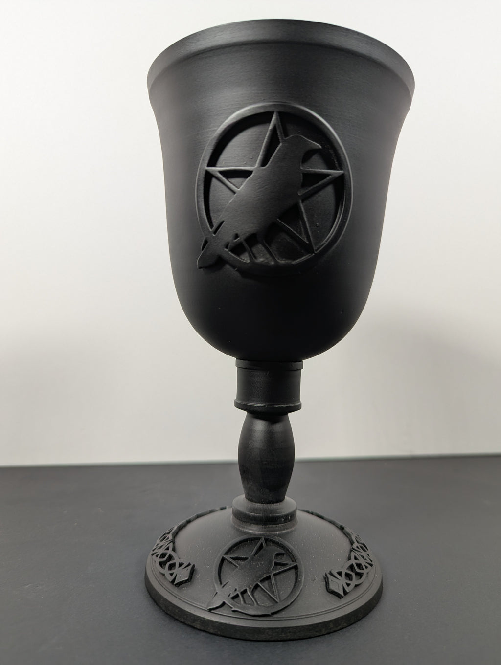 Cast Iron Raven Pentacle Chalice – Food Grade – 7.5”