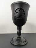 Cast Iron Raven Pentacle Chalice – Food Grade – 7.5”