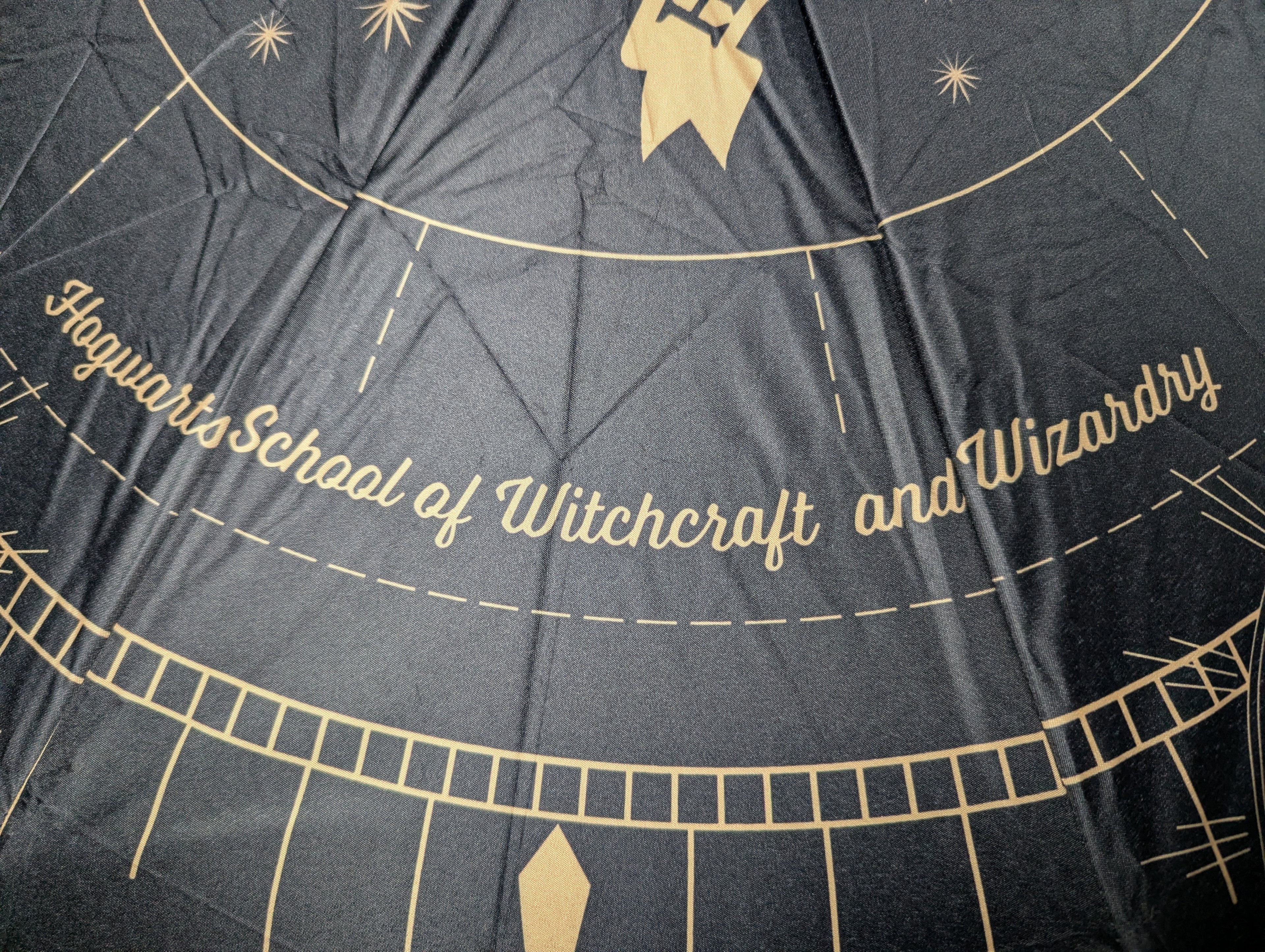 Official Harry Potter Hogwarts Auto Open & Close Umbrella