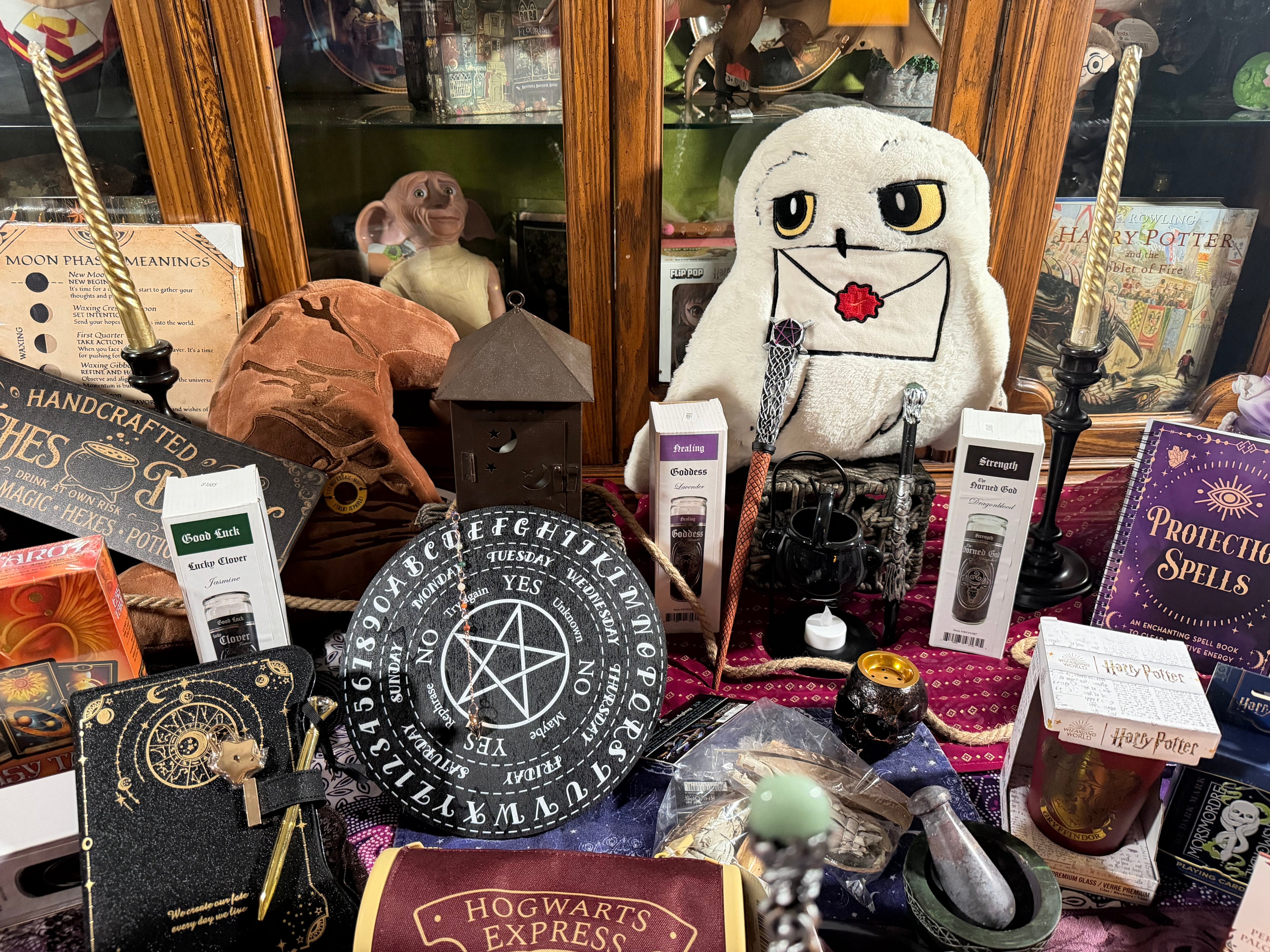 Round Pentacle Spirit Board / Pendulum Board