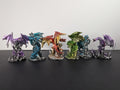 Mini Metallic Dragon Figurines — Assorted Colours