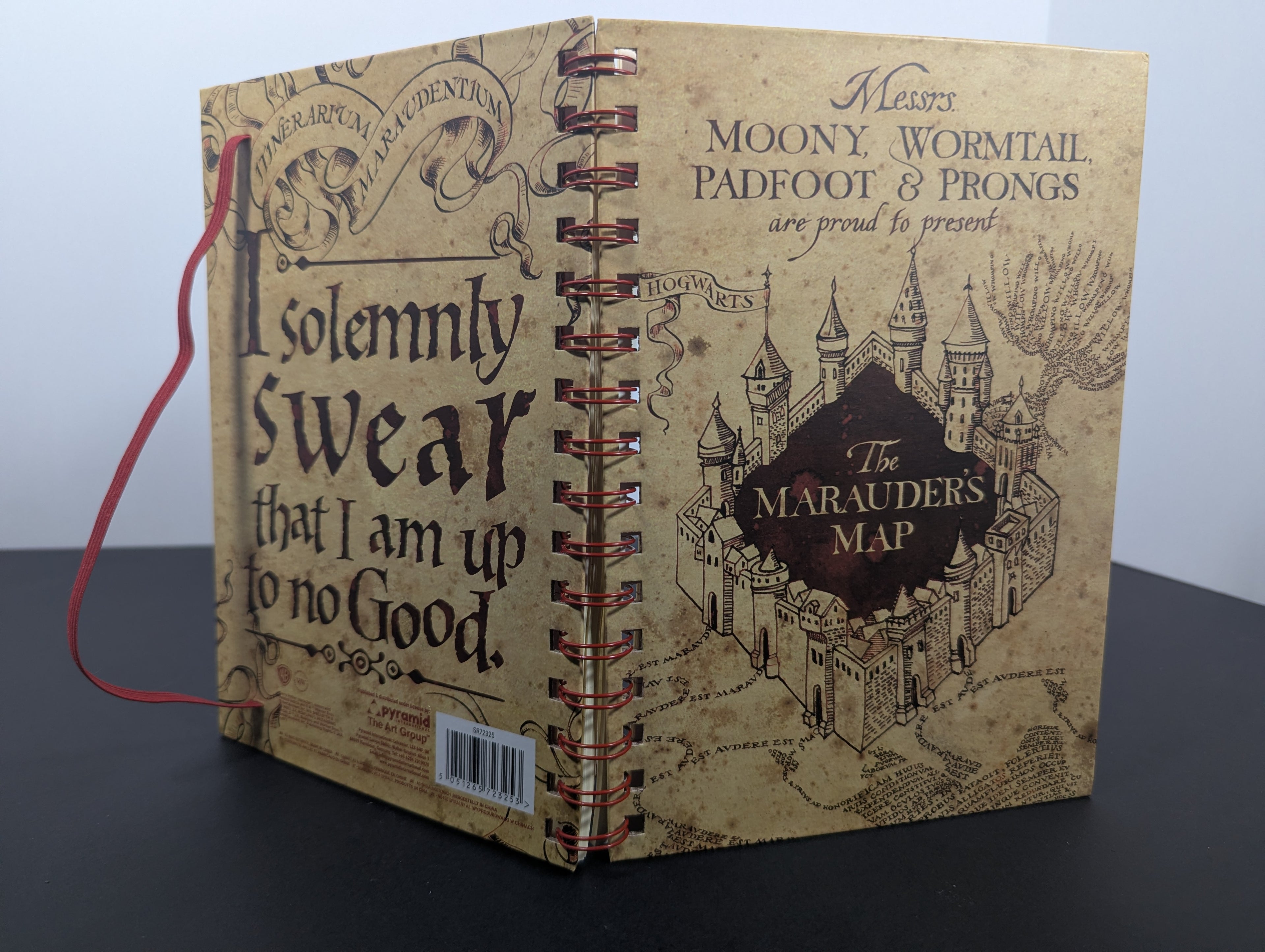 Harry Potter Marauder’s Map Spiral Notebook