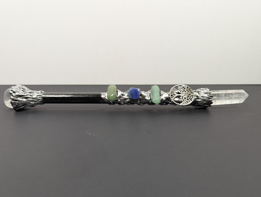 Premium Tree of Life Crystal Quartz Decorative Wand