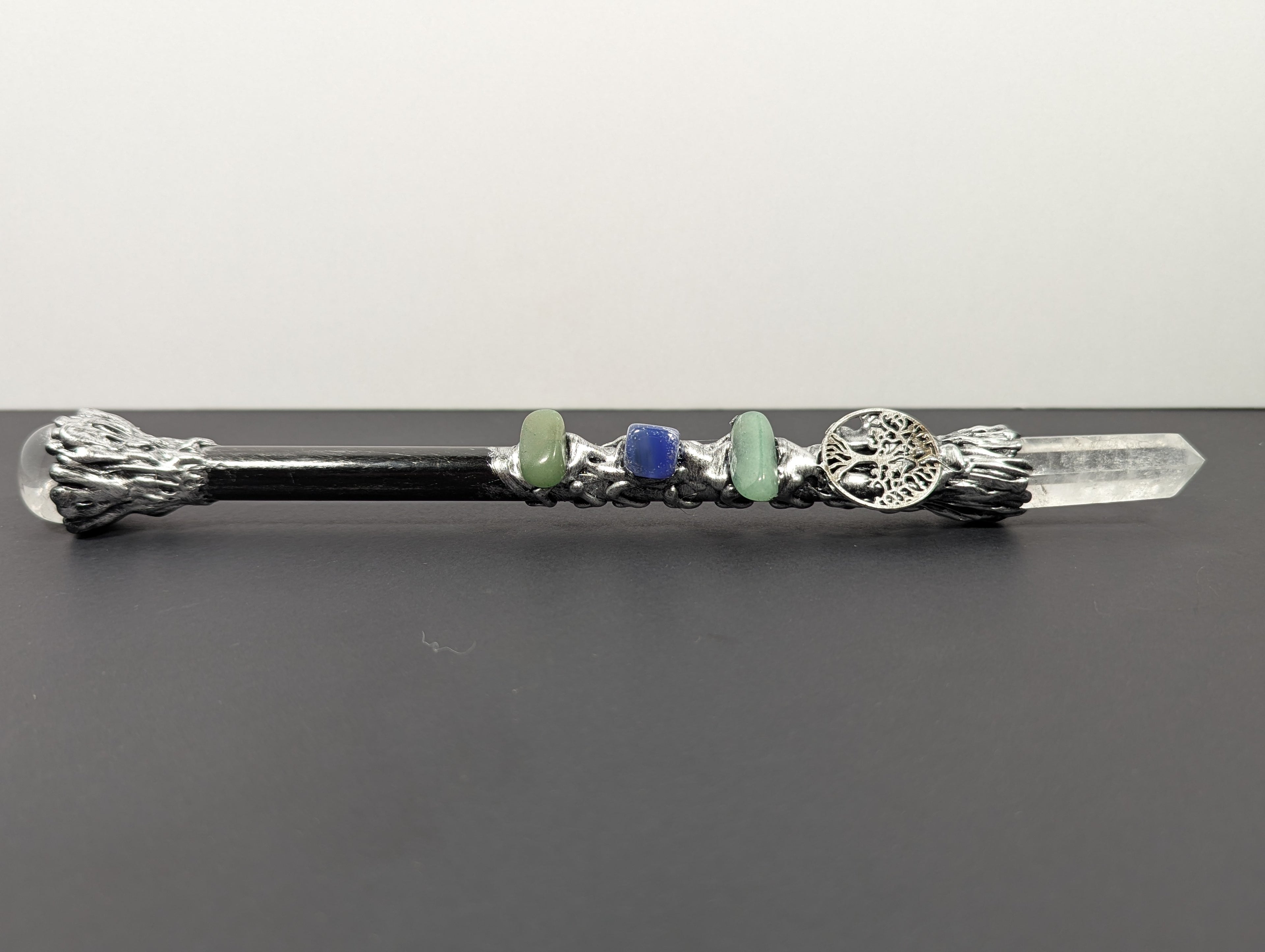 Premium Tree of Life Crystal Quartz Decorative Wand