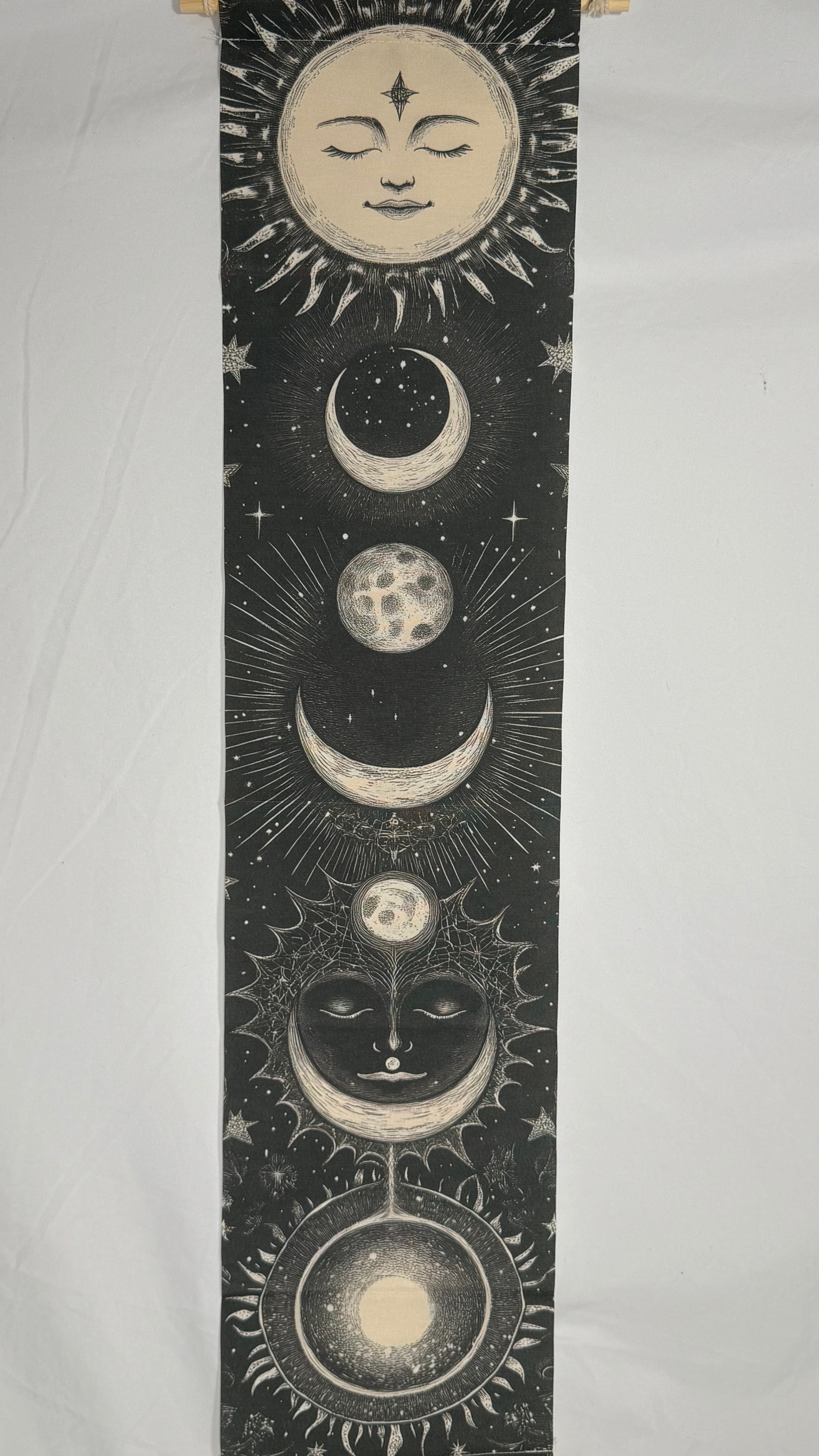 Sun and Moon Celestial Wall Tapestry