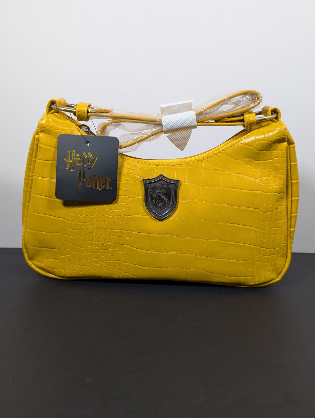 Harry Potter Hufflepuff Yellow Croc-Style Purse