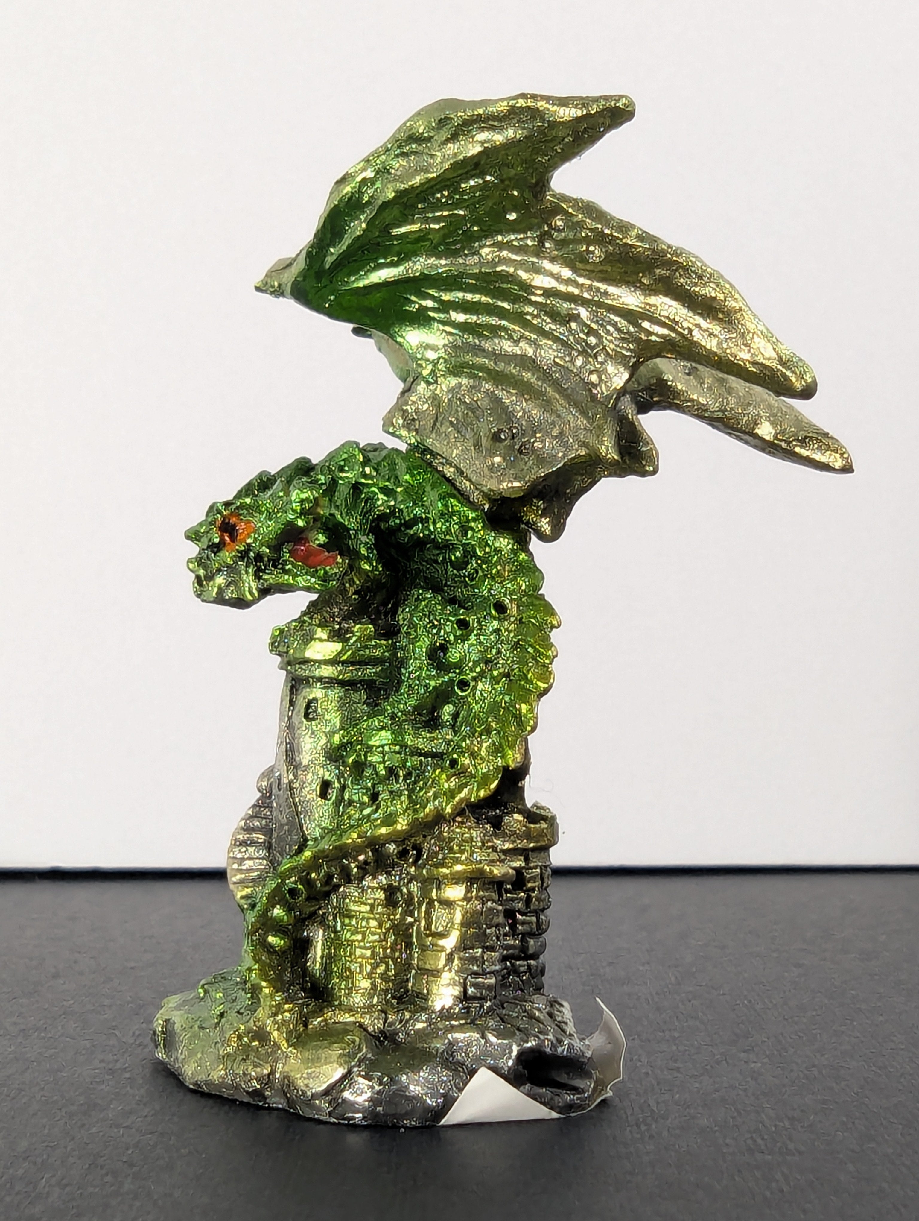 Mini Metallic Dragon Figurines — Assorted Colours