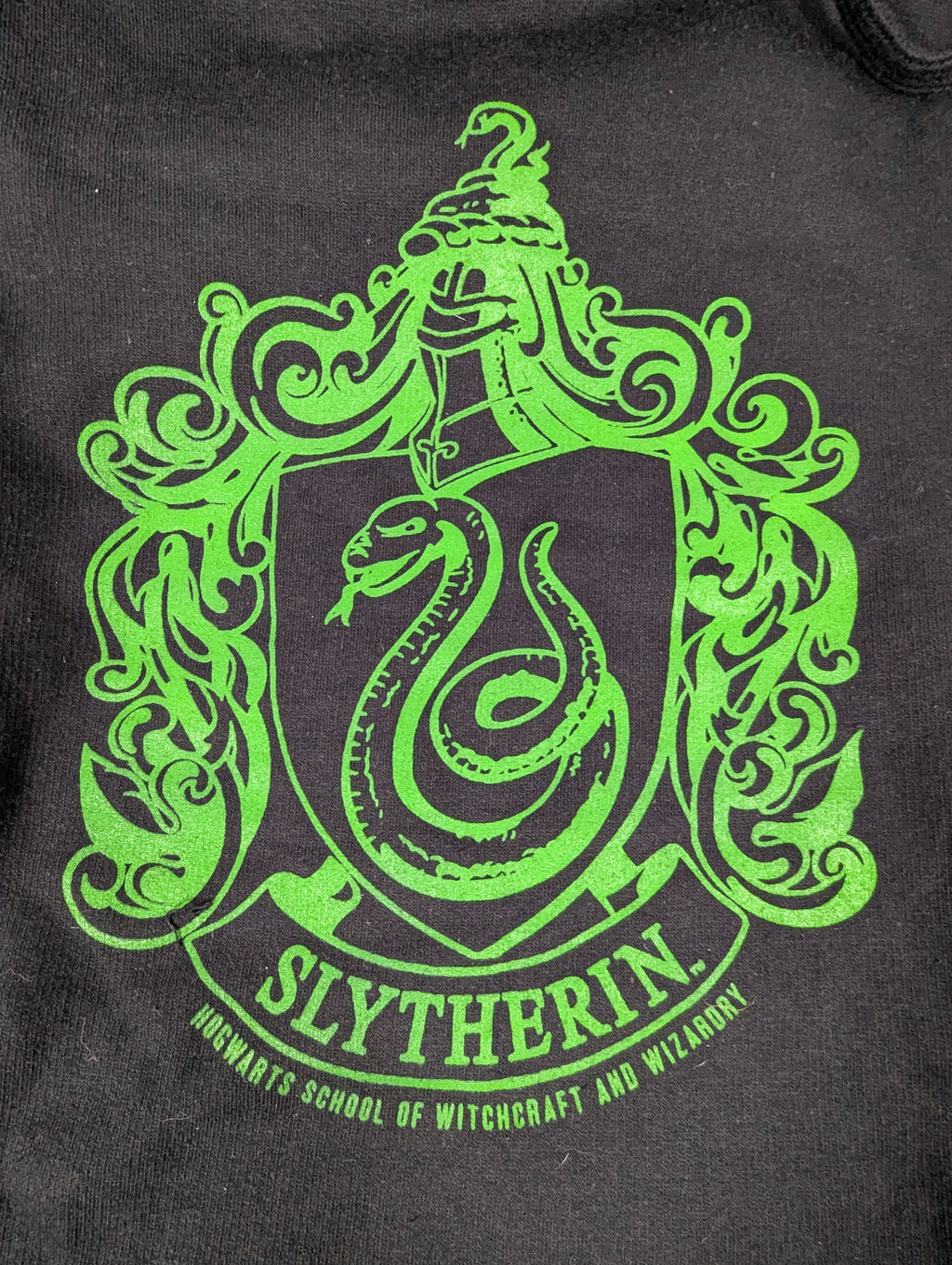 Harry Potter Black Slytherin Hoodie - Adult Small