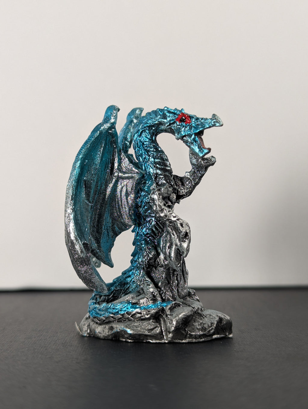 Mini Metallic Dragon Figurines — Assorted Colours