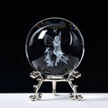 Fairy Crystal Ball with Wooden LED Stand