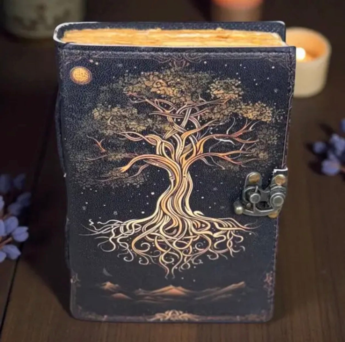 Tree of Life Genuine Leather Grimoire Journal – 200 Pages