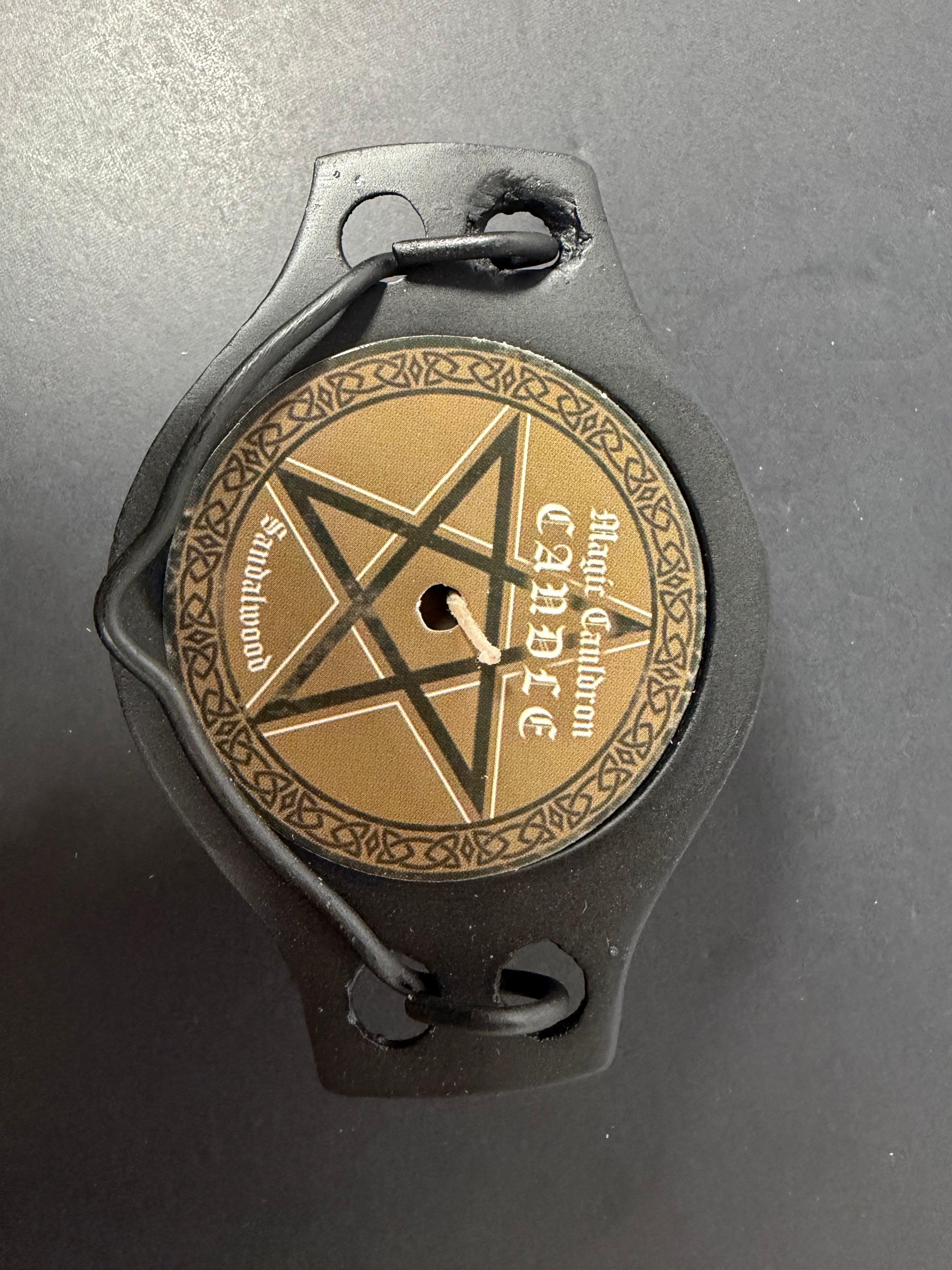 Cast Iron Magic Cauldron Candle – Sandalwood (3”)