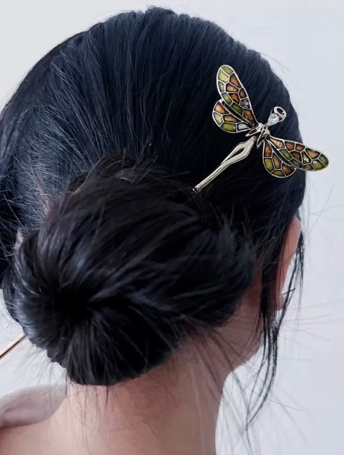 Enchanted Fairy Wing Hair Pin – Vintage-Inspired Bun Hair Accessory