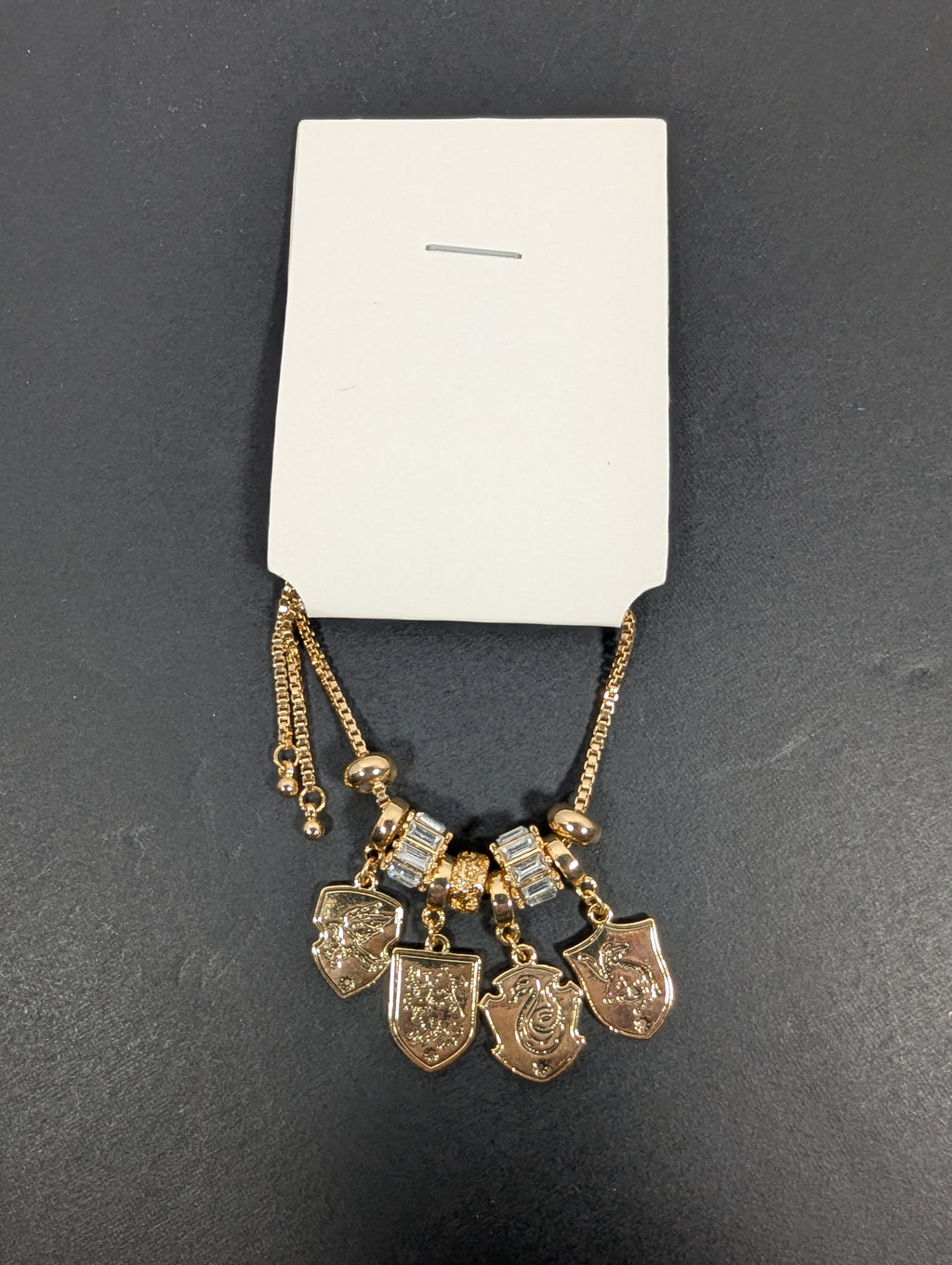 Official Harry Potter House Crest Gold Charm Bracelet