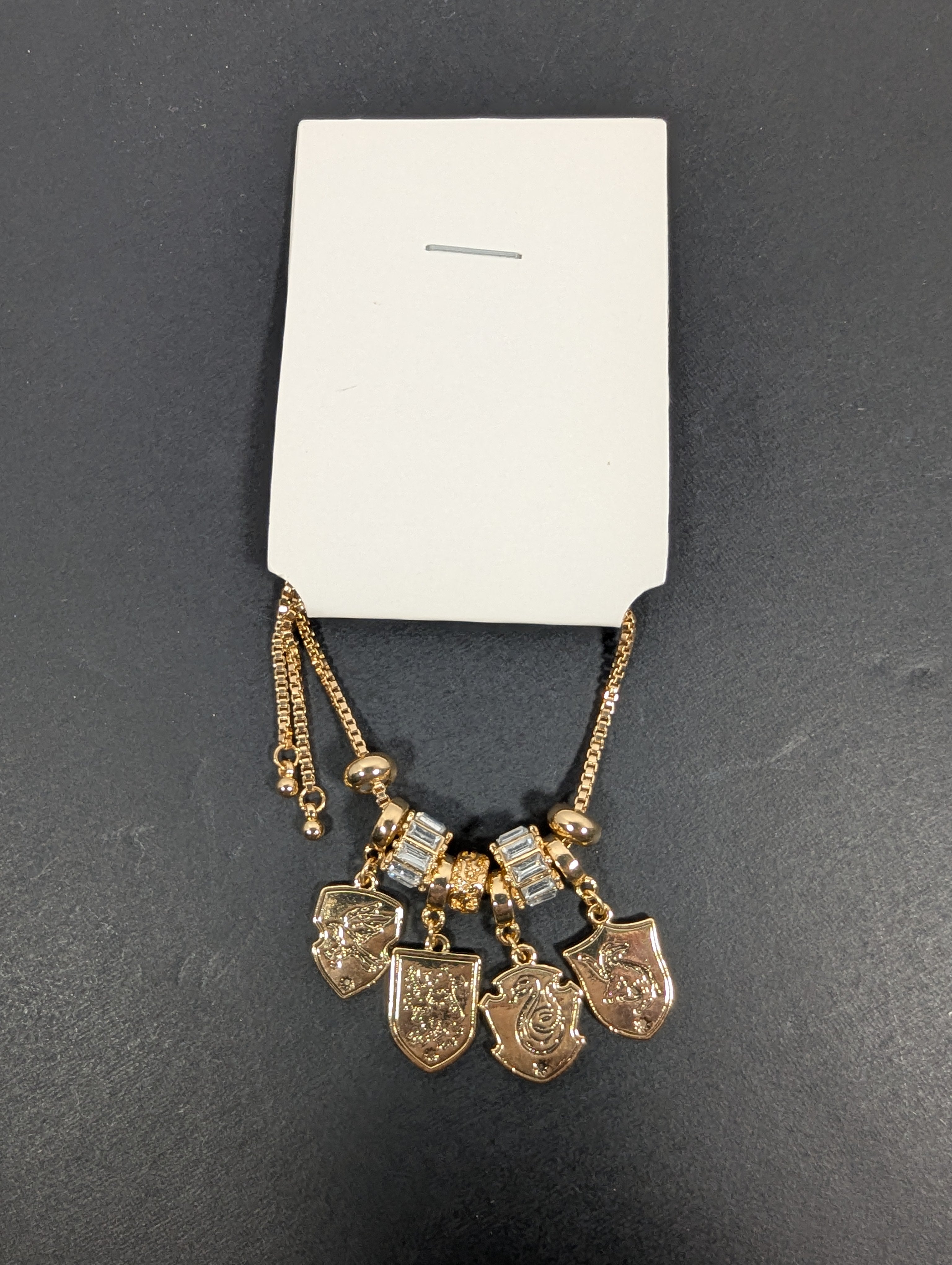 Official Harry Potter House Crest Gold Charm Bracelet
