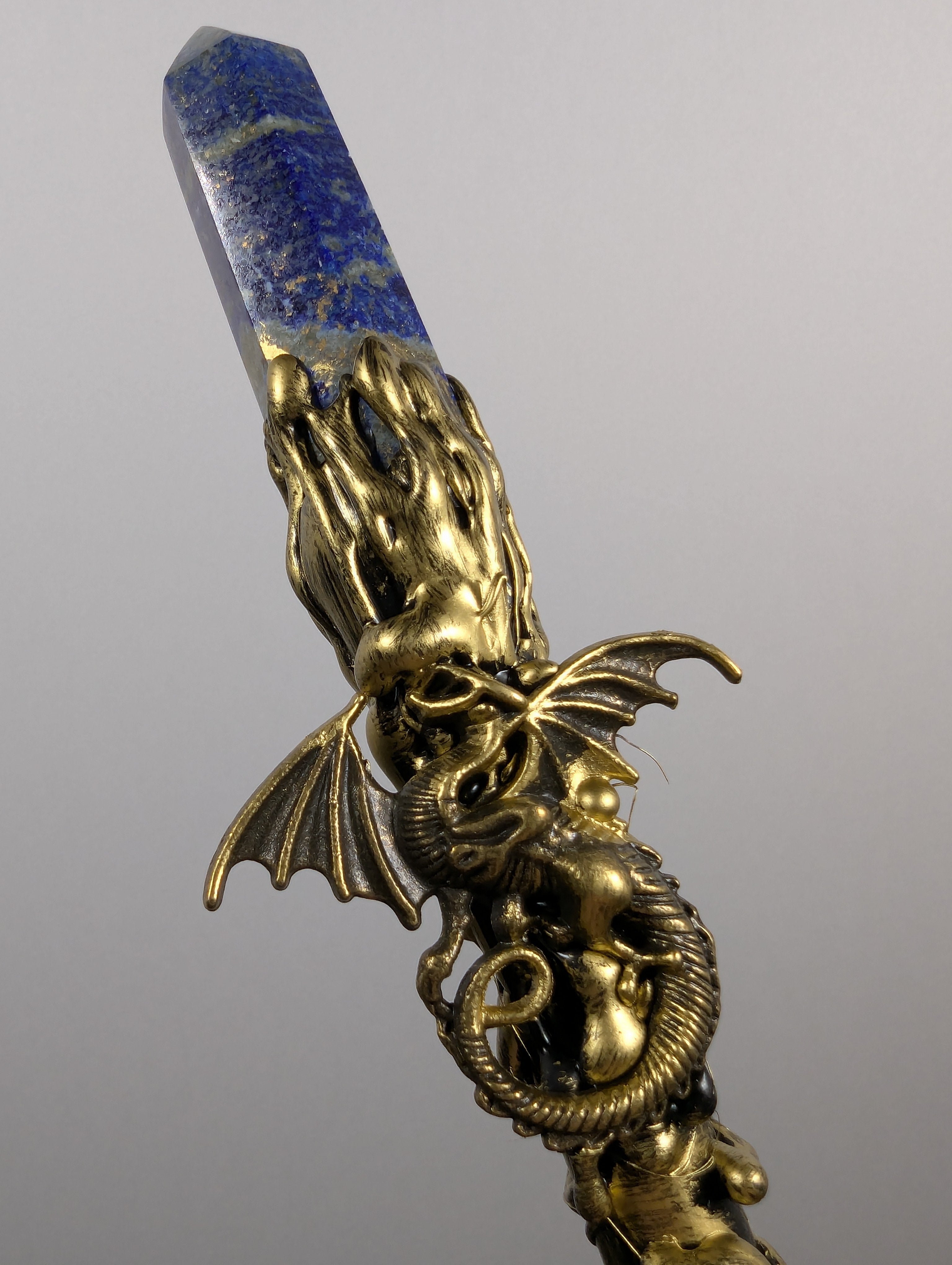 Premium Dragon Lapis Lazuli Decorative Wand