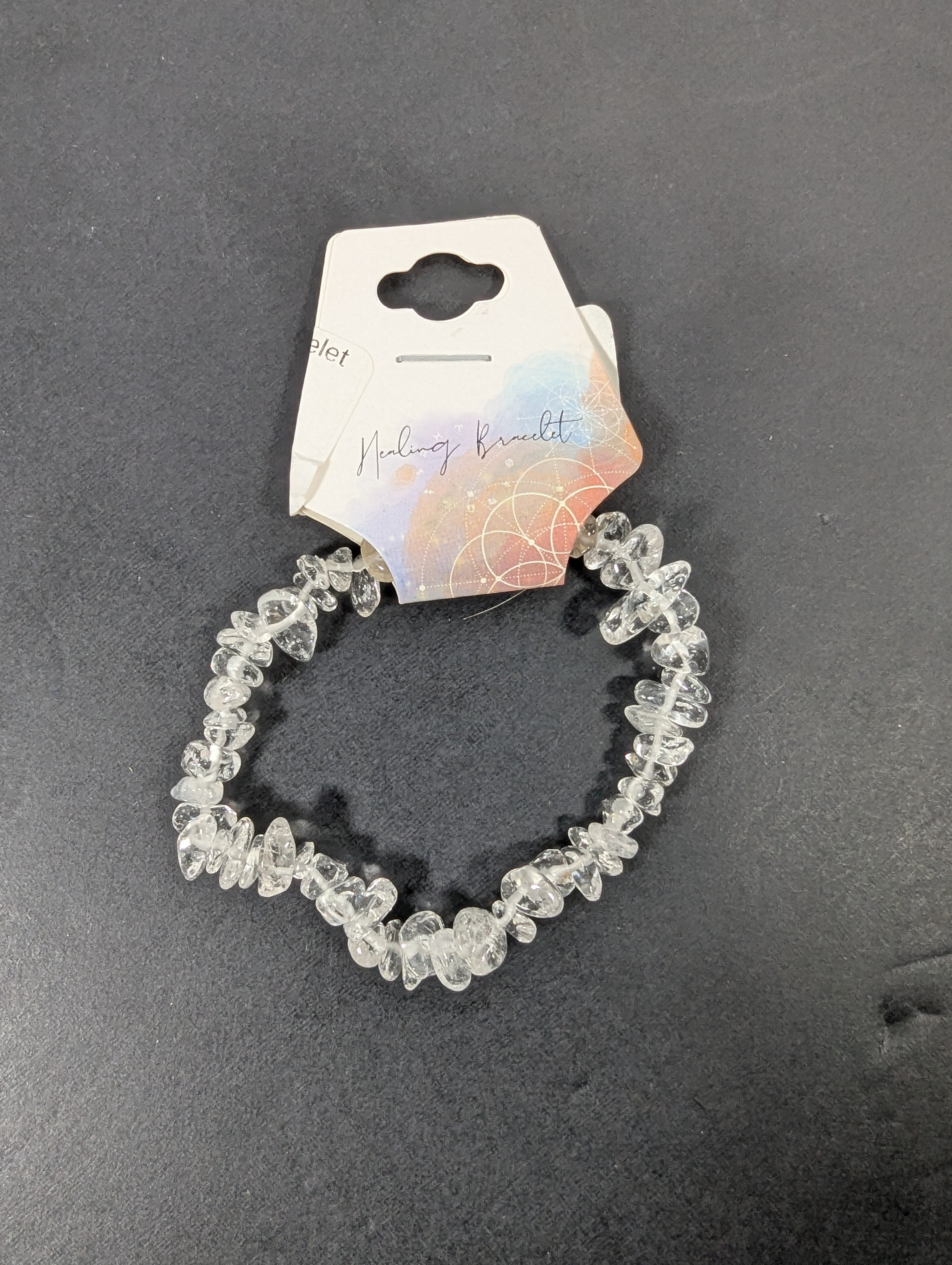 Clear Quartz Chip Bead Bracelet
