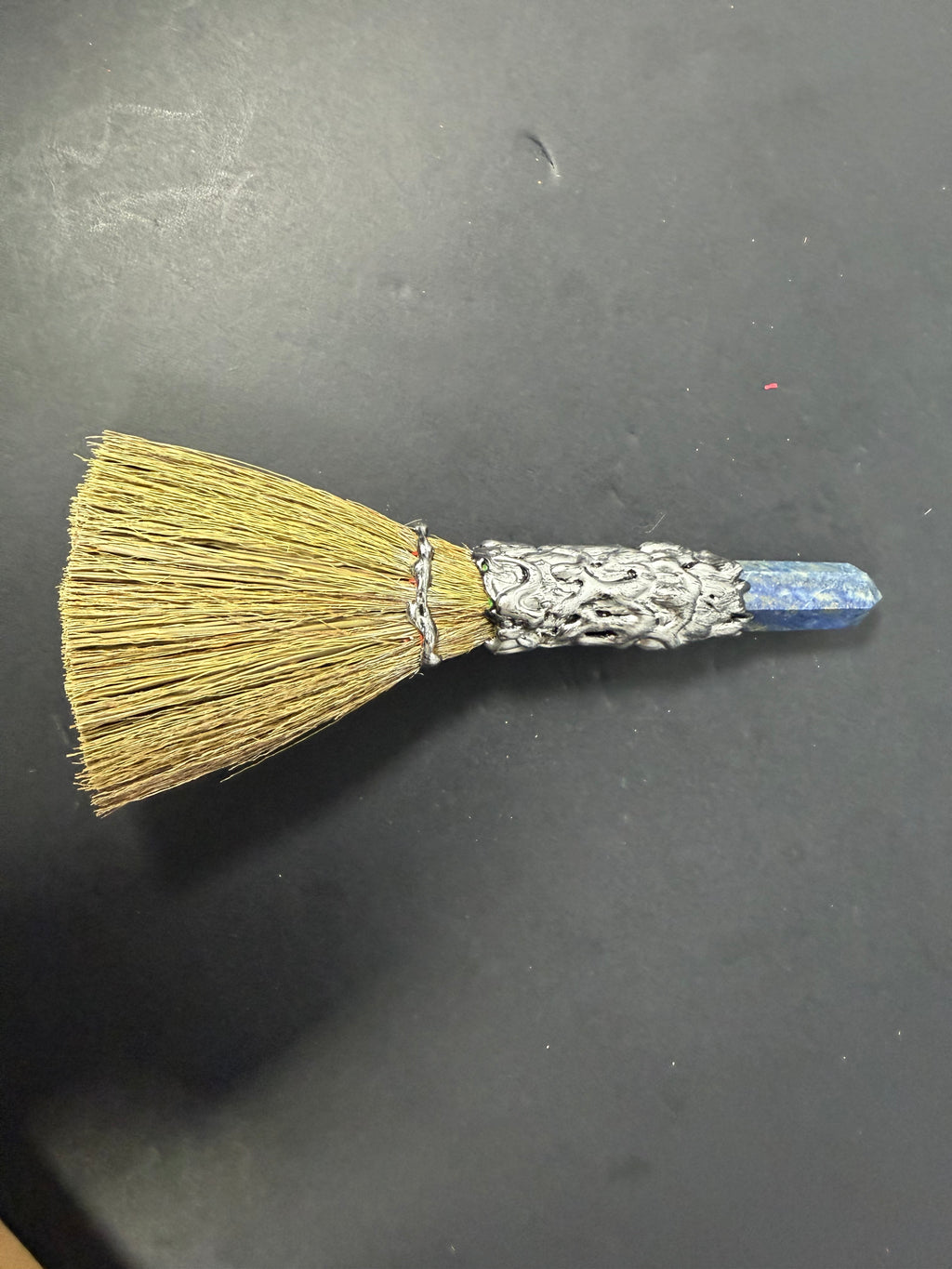 Lapis Lazuli Pentacle Altar Besom – Decorative Wiccan Broom