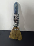 Lapis Lazuli Pentacle Altar Besom – Decorative Wiccan Broom
