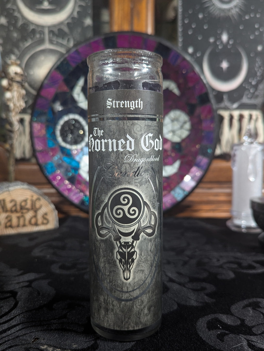 The Horned God Dragonblood Ritual Candle