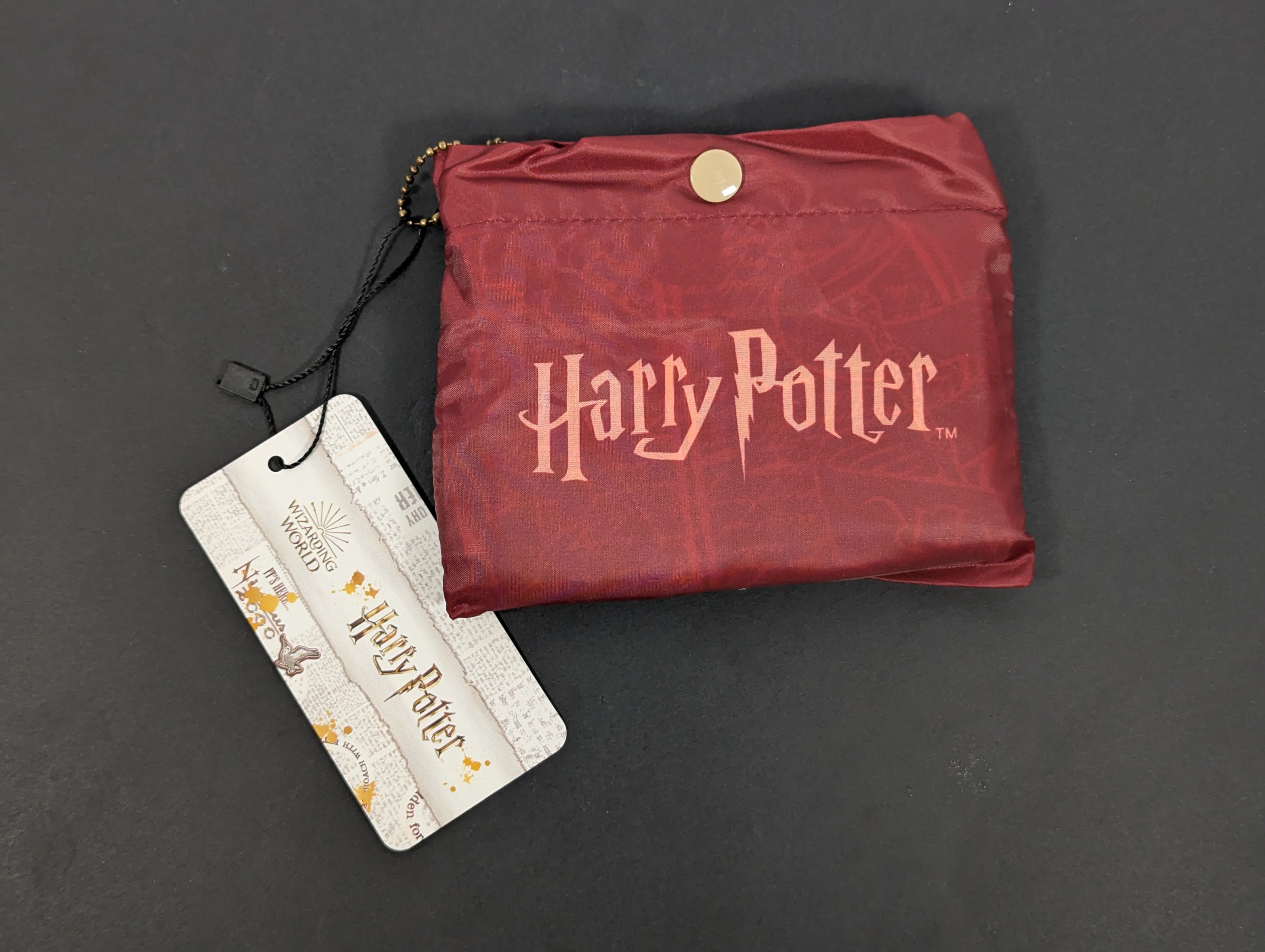 Official Harry Potter Deathly Hallows Foldable Tote Bag