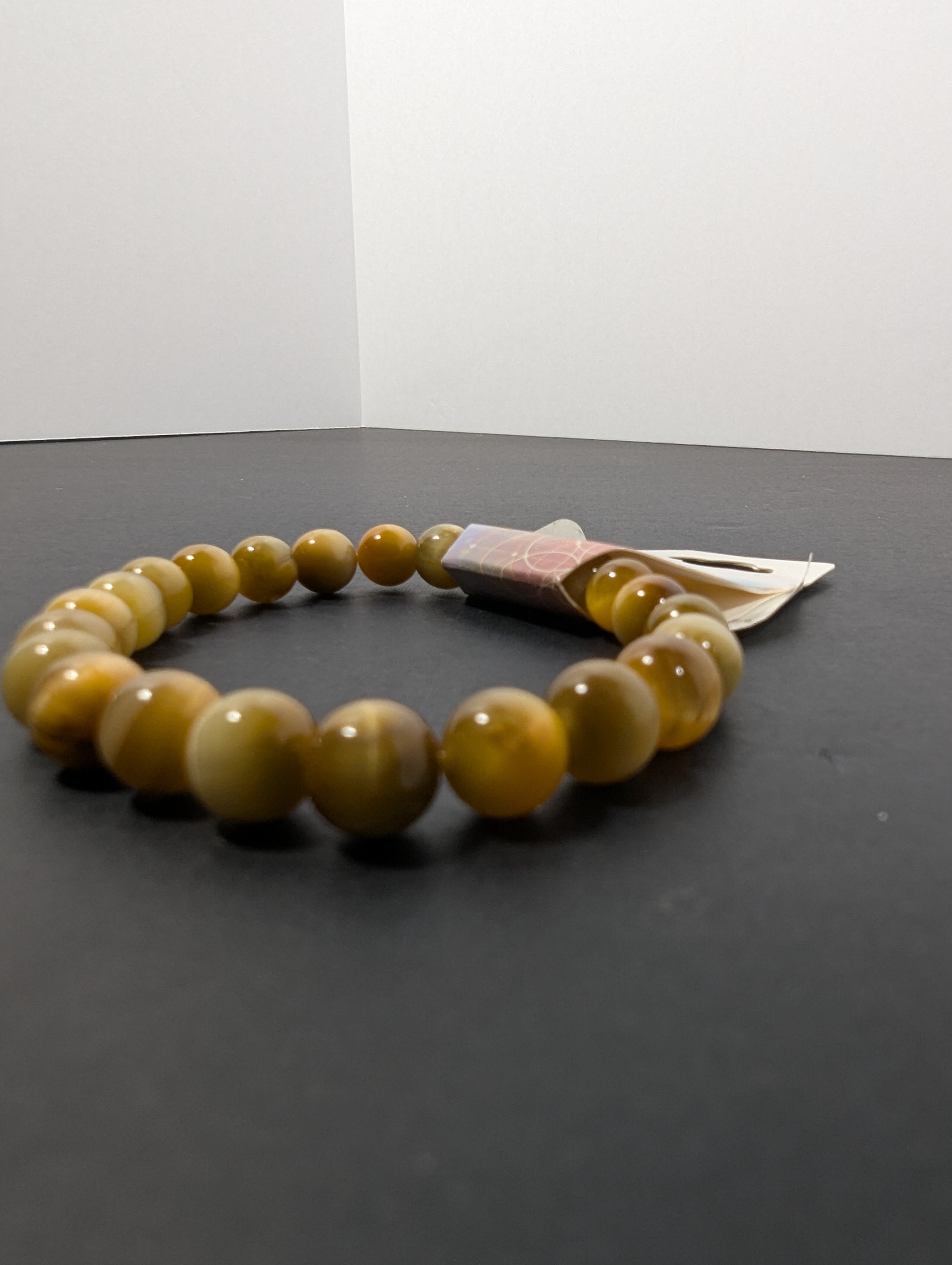Gold Tiger’s Eye Bead Bracelet