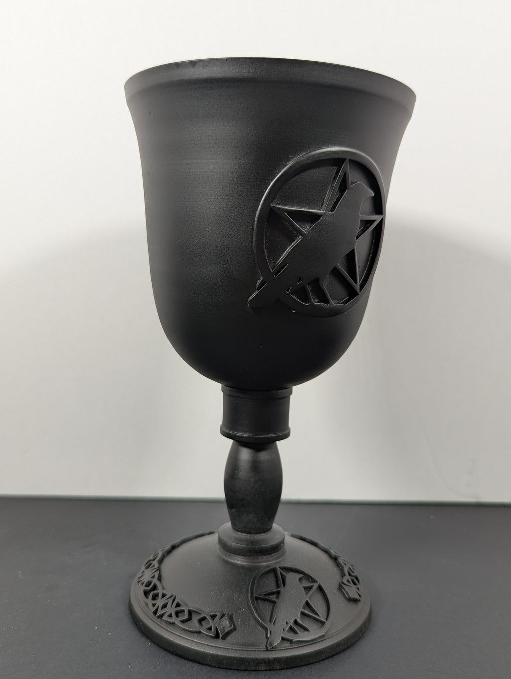 Cast Iron Raven Pentacle Chalice – Food Grade – 7.5”