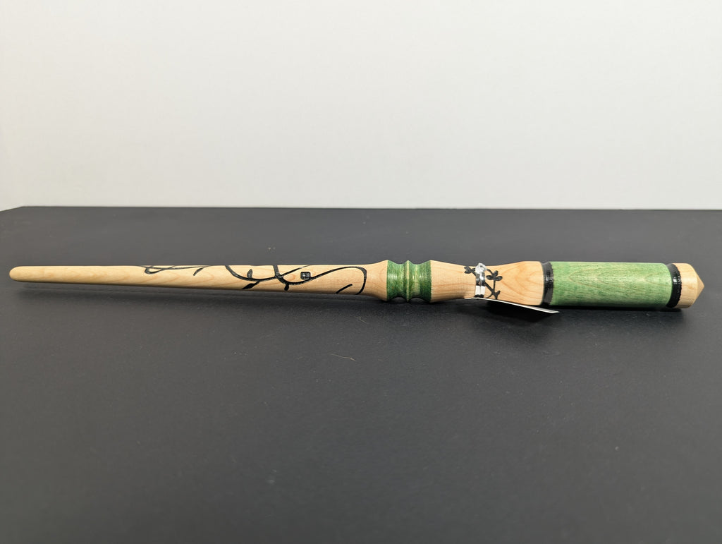 Evergreen Maple Handcrafted Decorative Wand