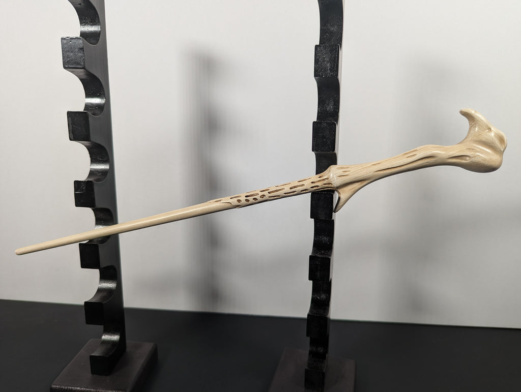 High-Grade Carbon Steel Dark Lord-Inspired Wand – Pale Bone Style