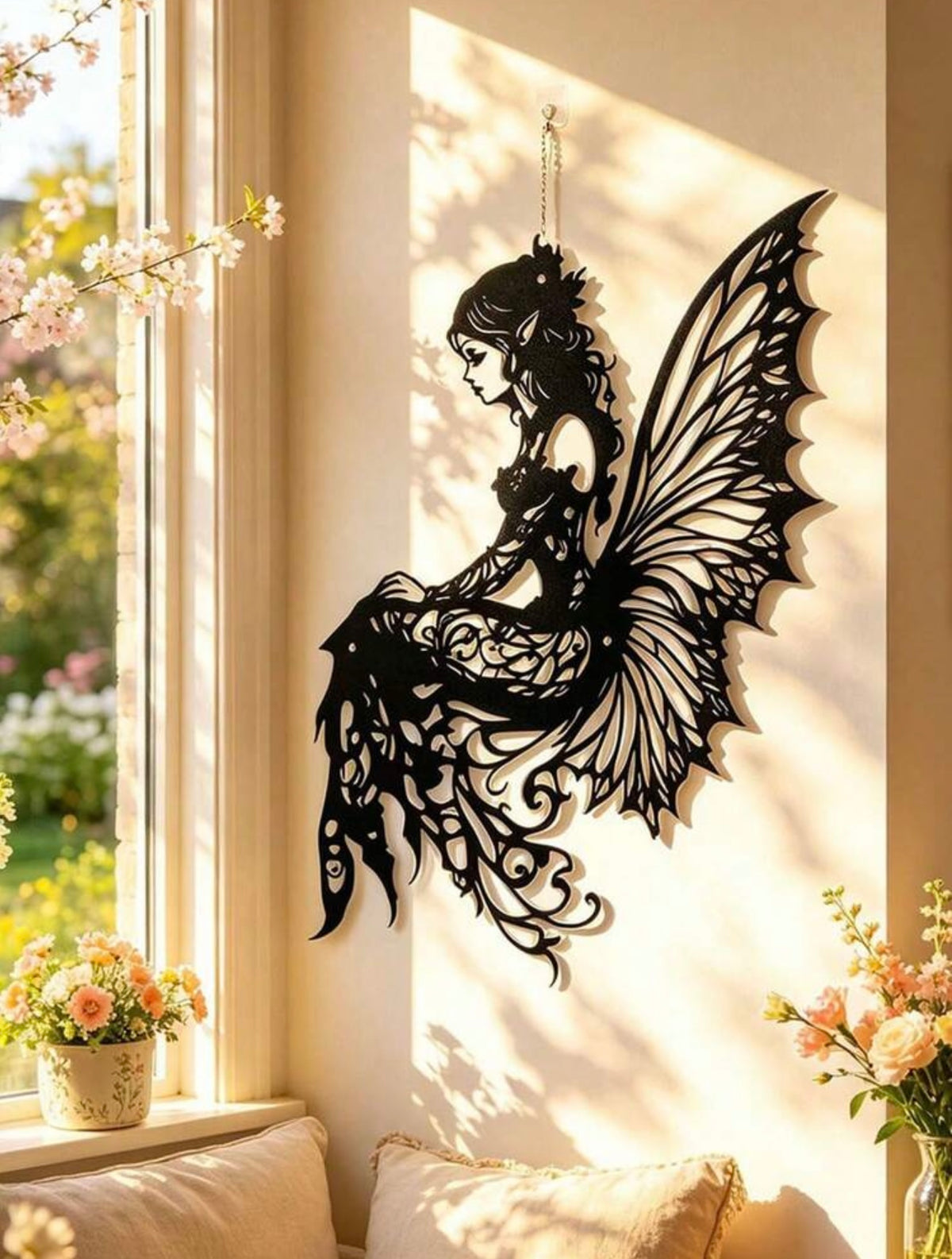 Enchanted Fairy Metal Wall Art – 40 cm