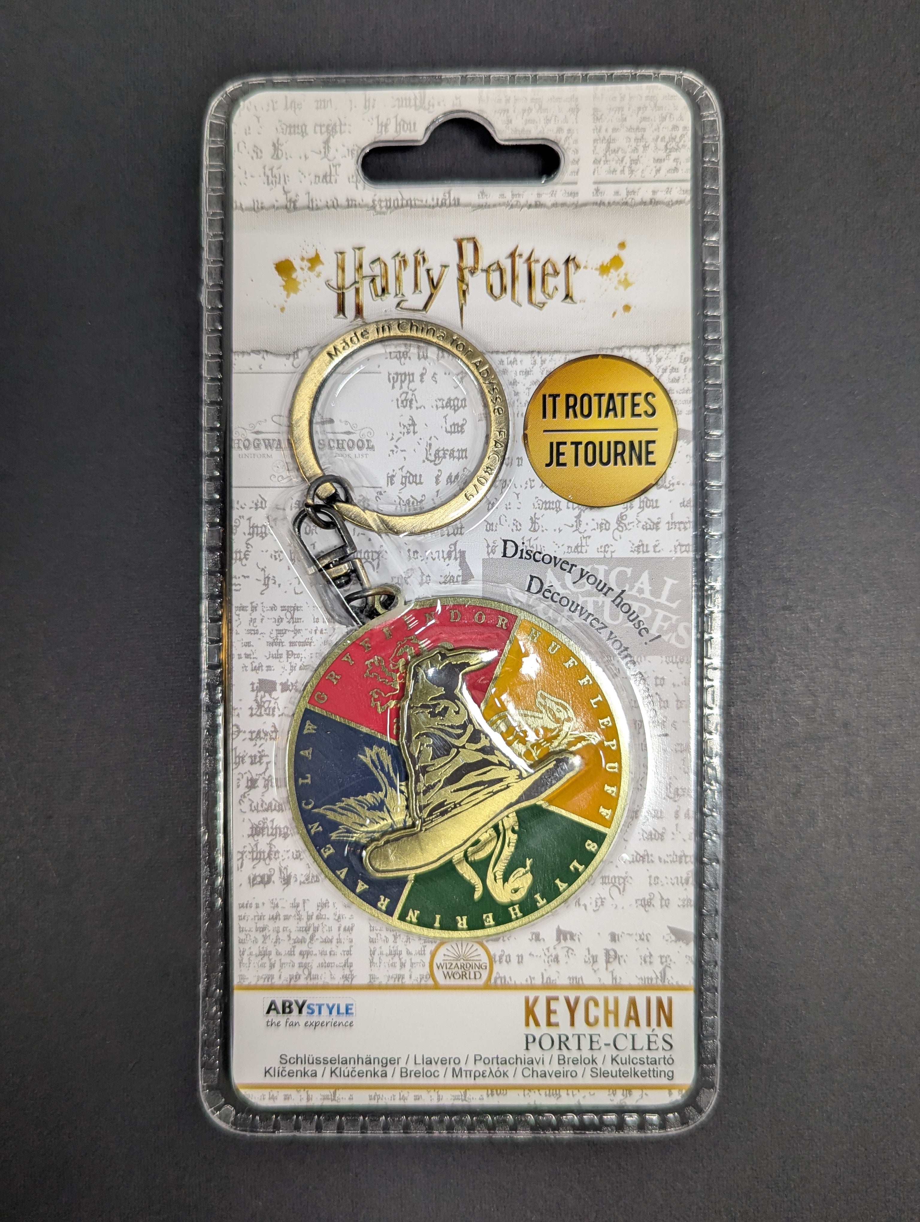 Harry Potter Sorting Hat Spinner Keychain