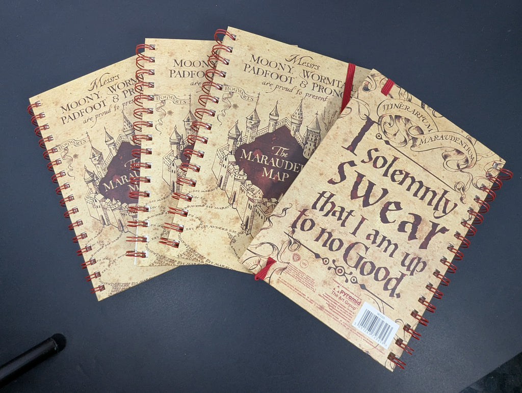 Harry Potter Marauder’s Map Spiral Notebook