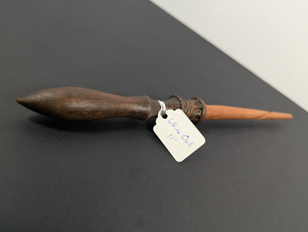 White Oak Handcrafted Decorative Wood Wand — 11”