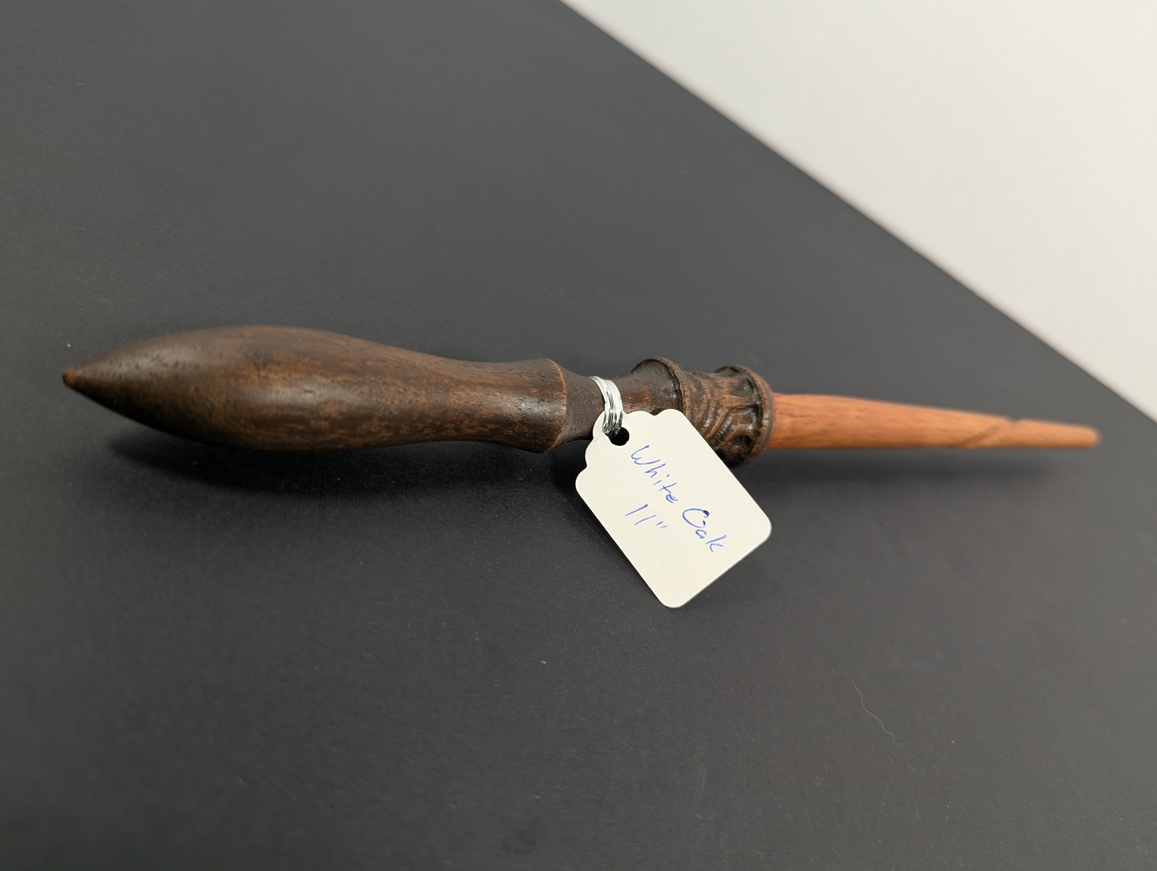 White Oak Handcrafted Decorative Wood Wand — 11”