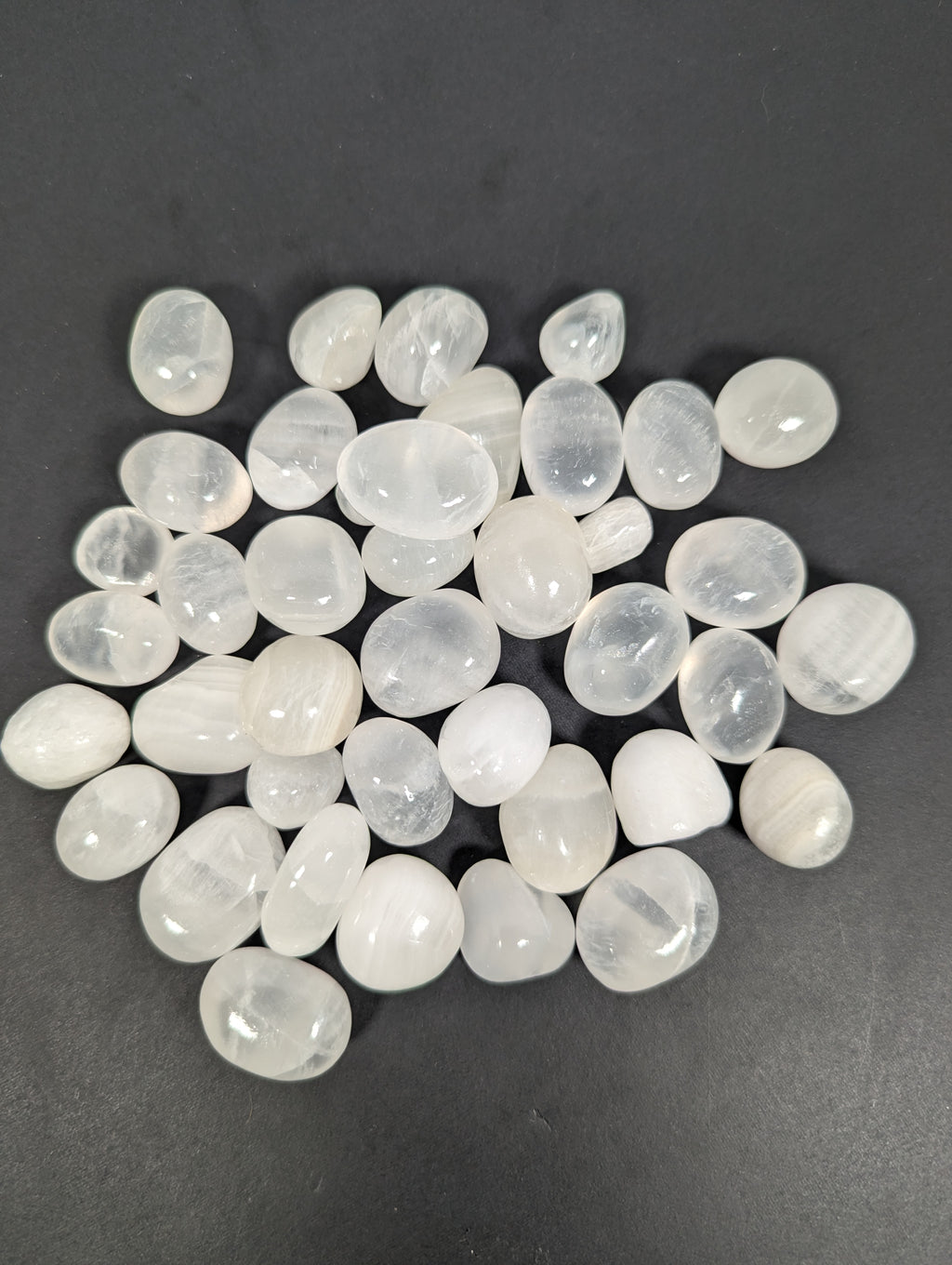 White Aragonite Tumbled Stone