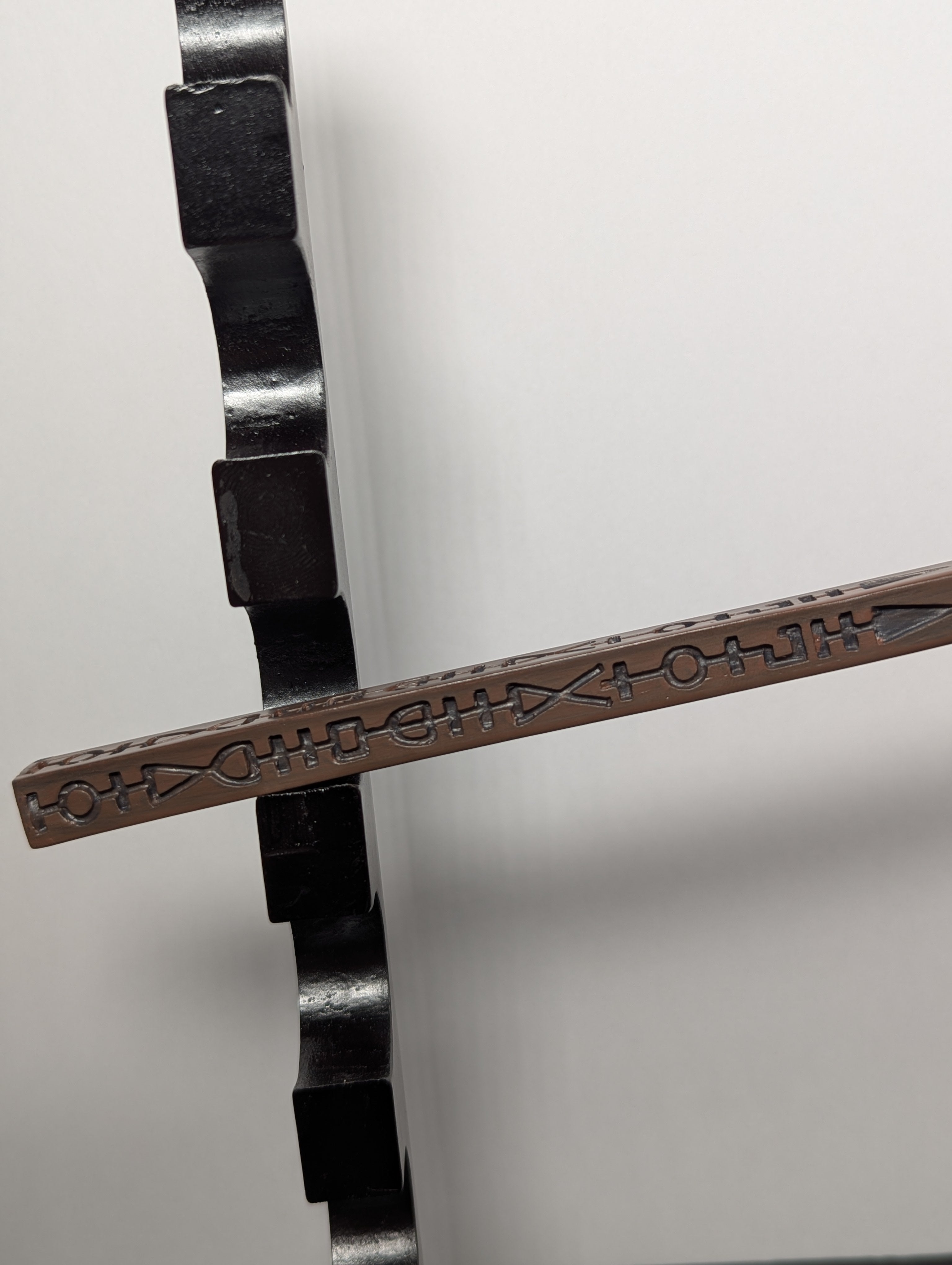 High-Grade Carbon Steel Wizard-Inspired Wand – Dark Rune Design