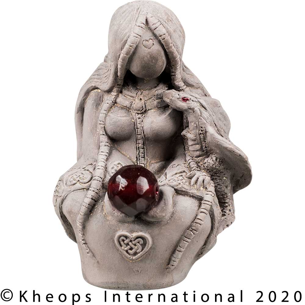 Gypsum Figurine - Dragon Goddess - Tiamat - 3"H.