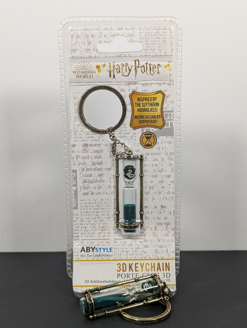 Harry Potter Slytherin Hourglass 3D Keychain
