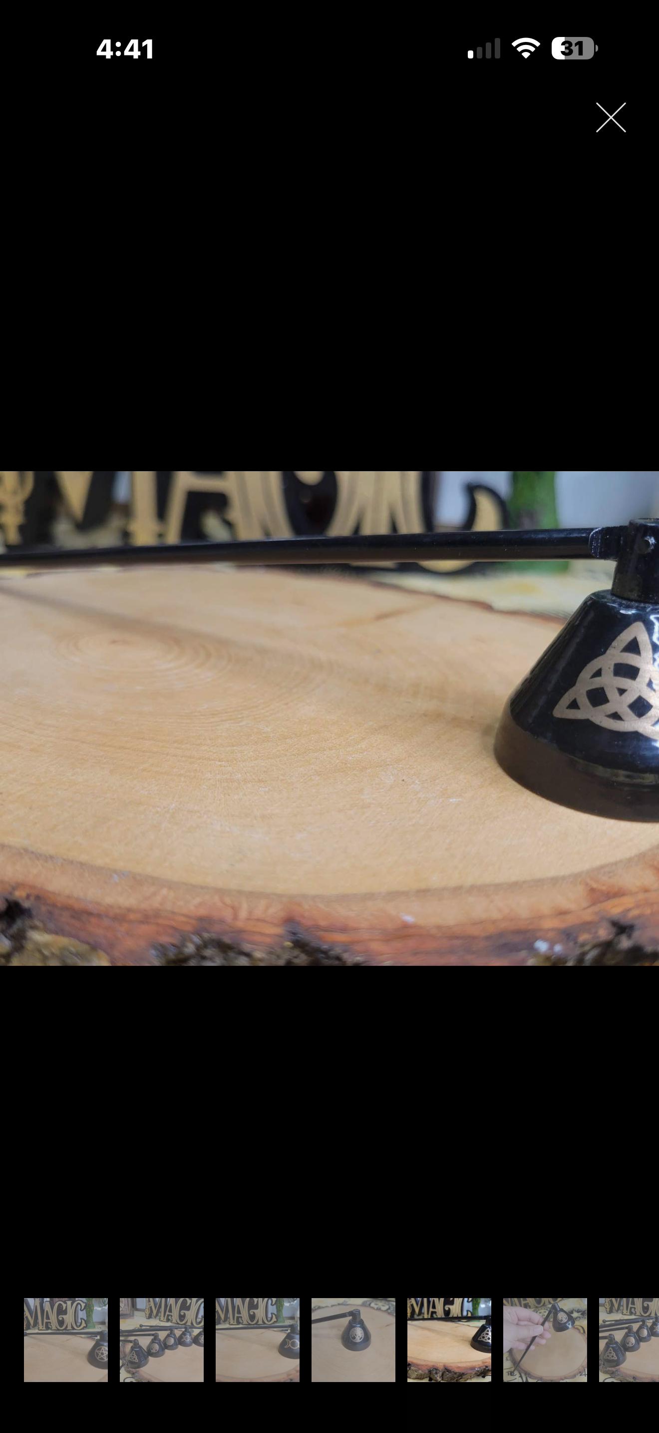 Triquetra Mini Iron Candle Snuffer