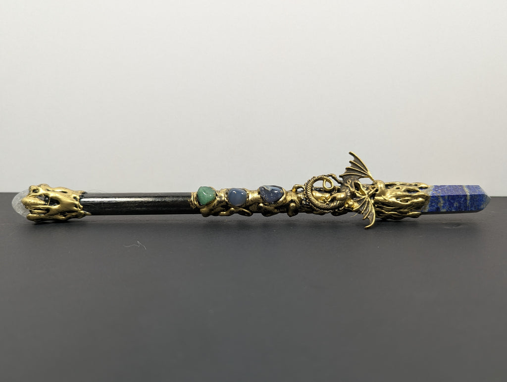 Premium Dragon Lapis Lazuli Decorative Wand