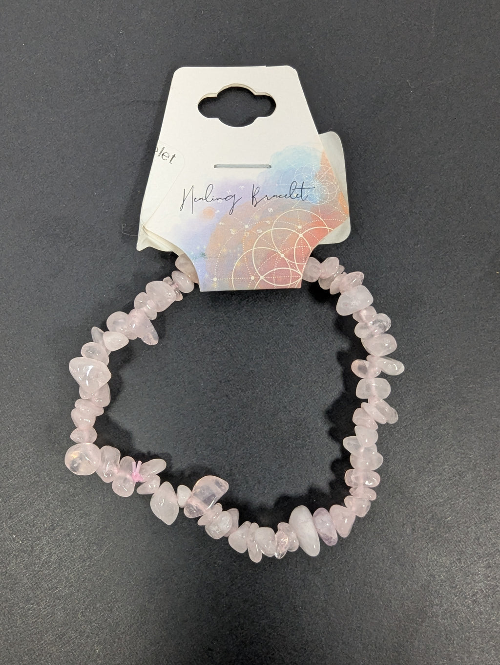 Rose Quartz Chip Bracelet
