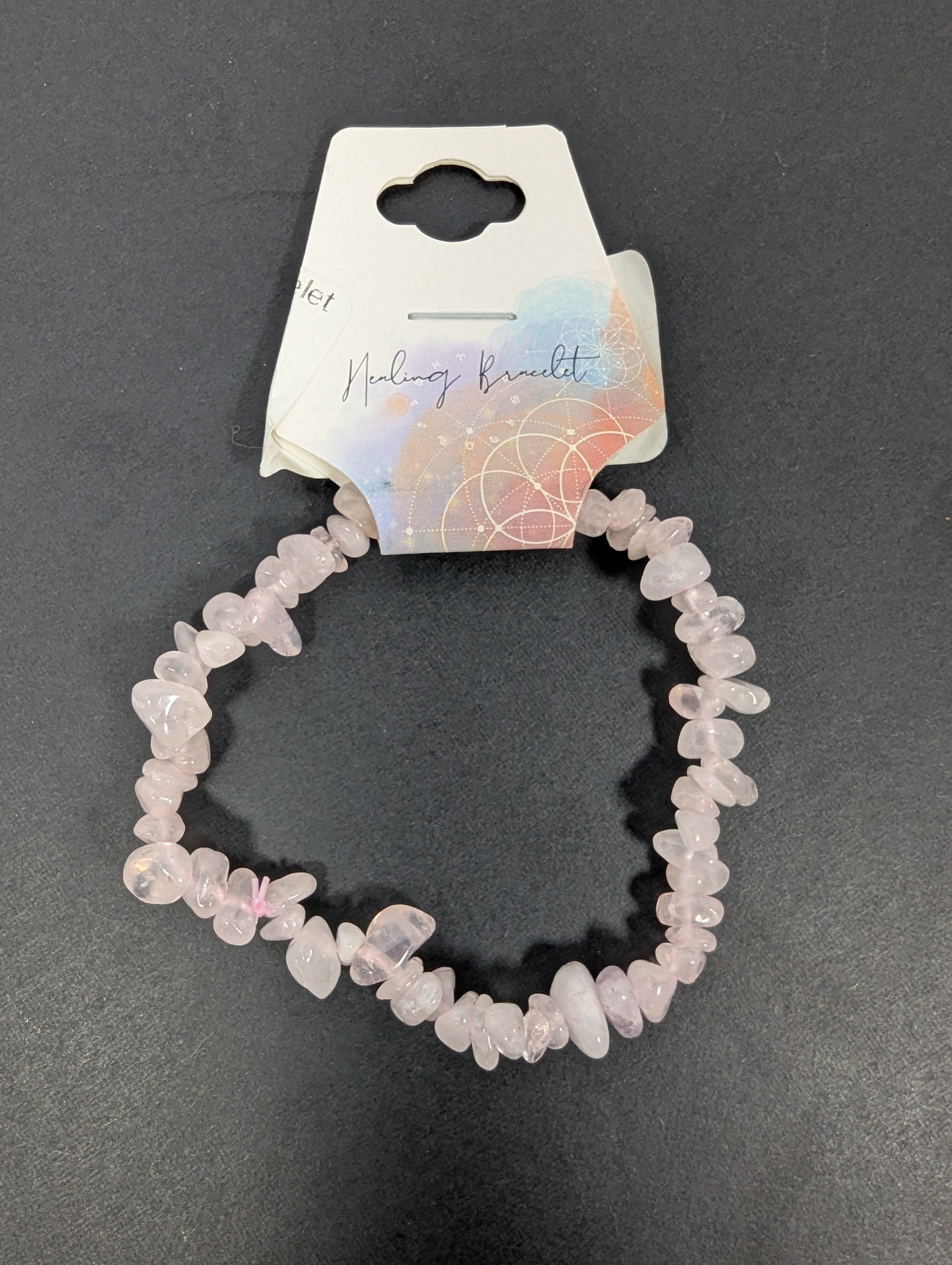 Rose Quartz Chip Bracelet