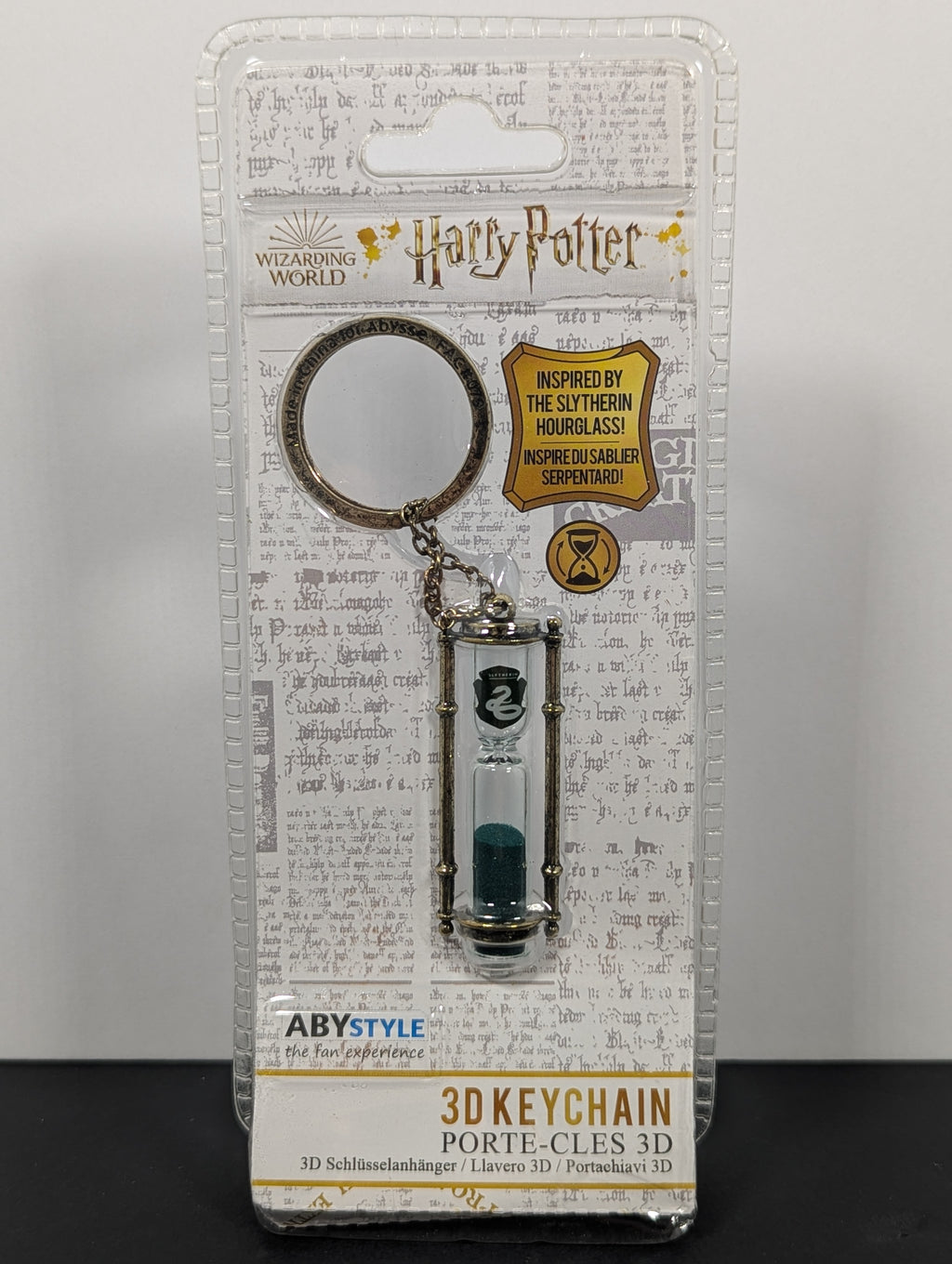 Harry Potter Slytherin Hourglass 3D Keychain