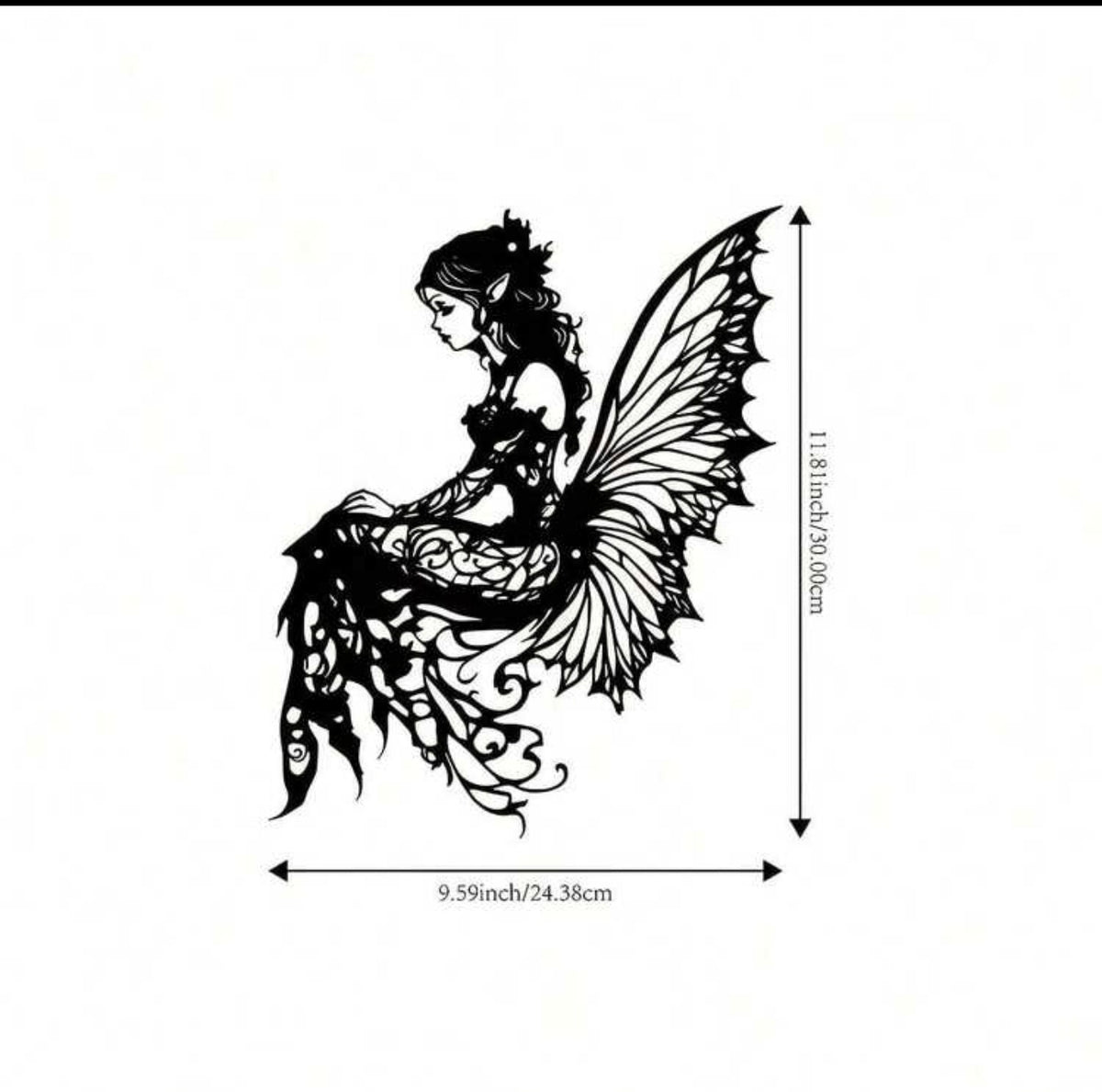 Enchanted Fairy Metal Wall Art – 40 cm