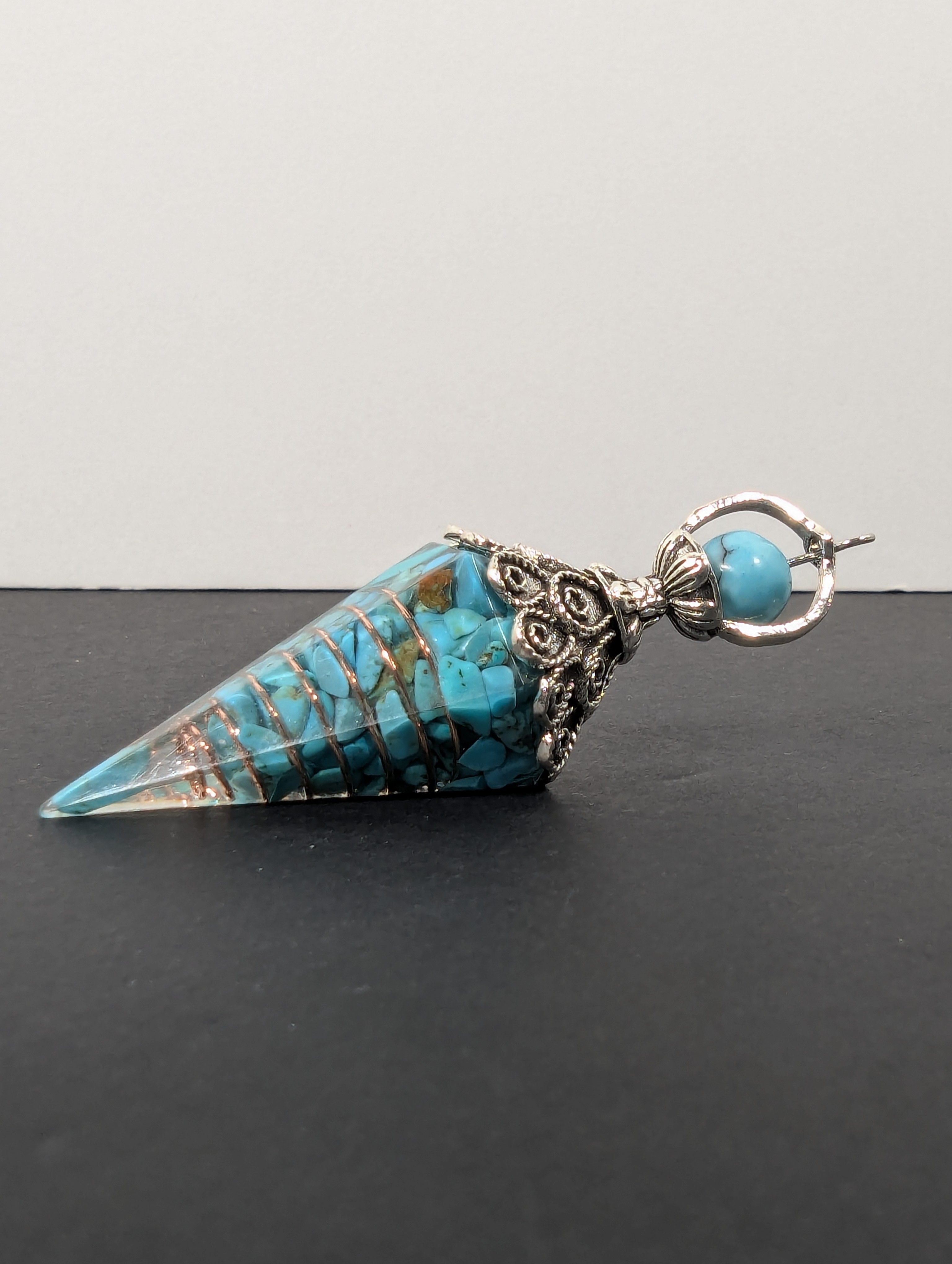 Turquoise-Style Pendulum Pendant
