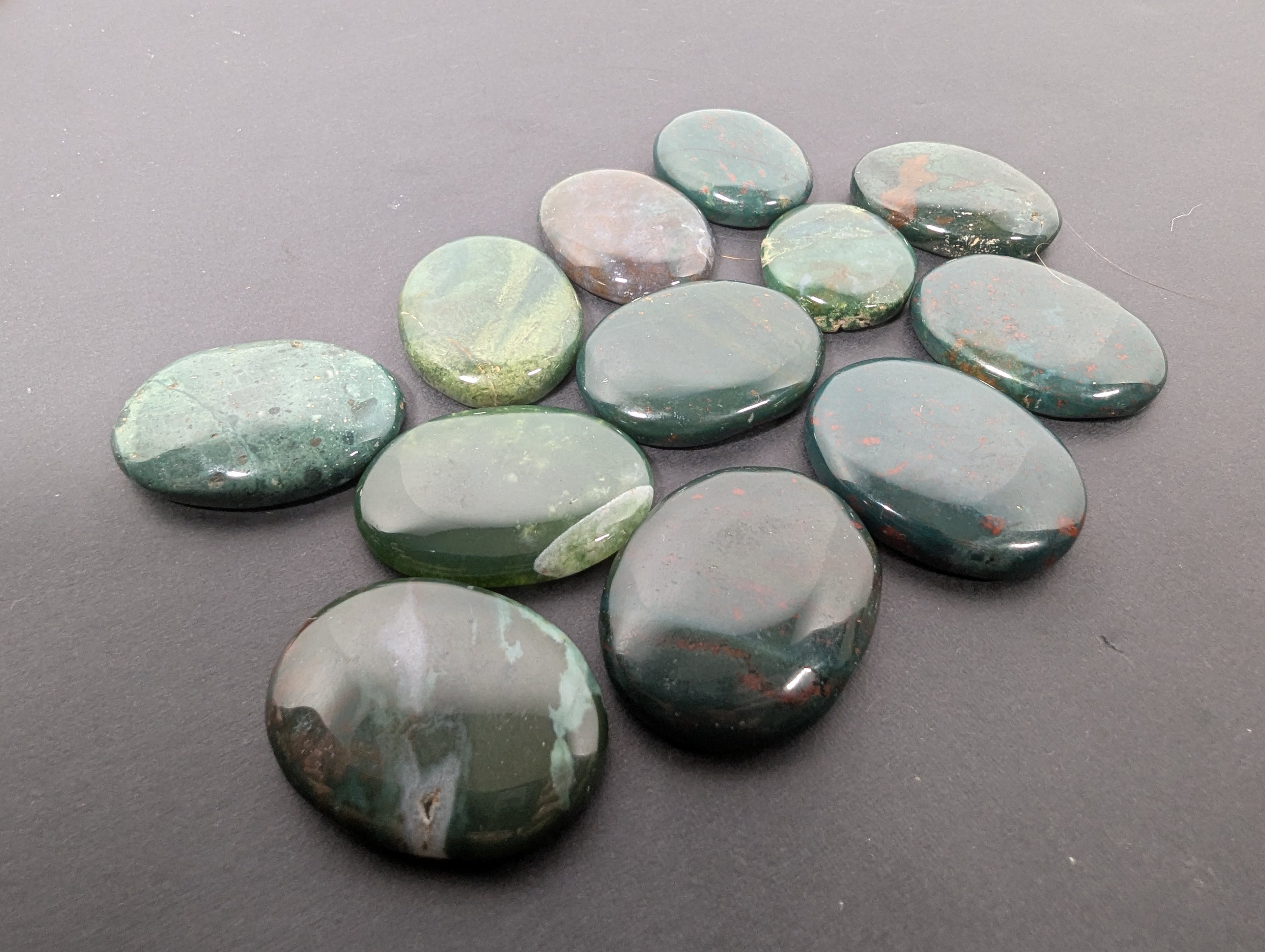 Bloodstone Worry Stone